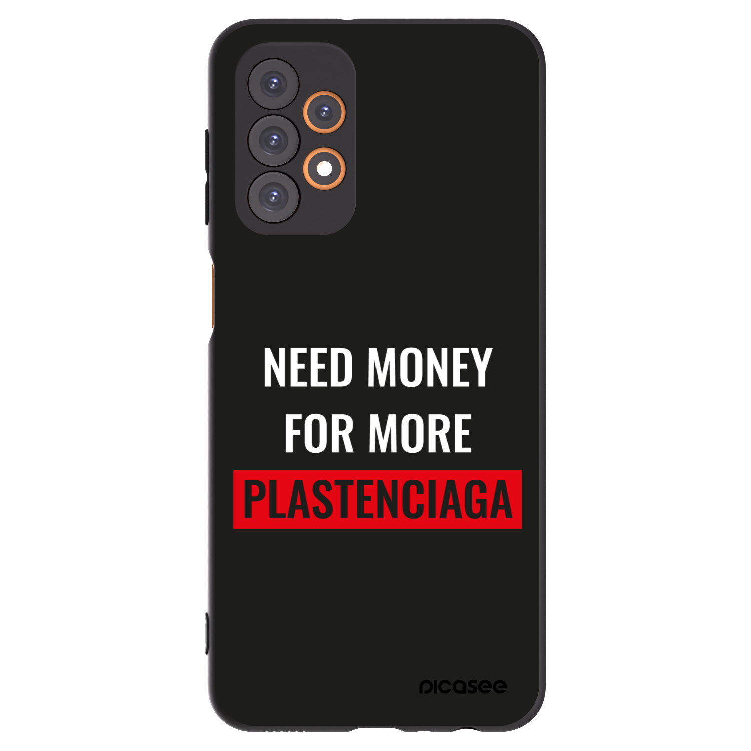 Picasee silikónový čierny obal pre Samsung Galaxy A23 A235F 4G - More PLASTENCIAGA