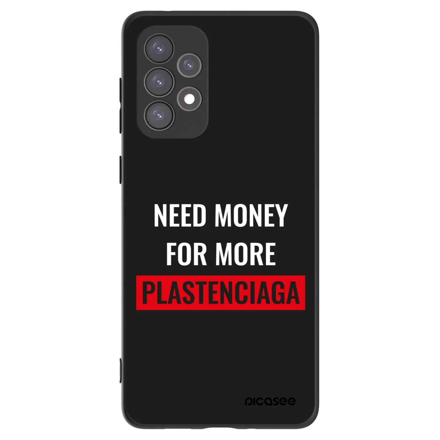 Picasee silikónový čierny obal pre Samsung Galaxy A73 5G - More PLASTENCIAGA