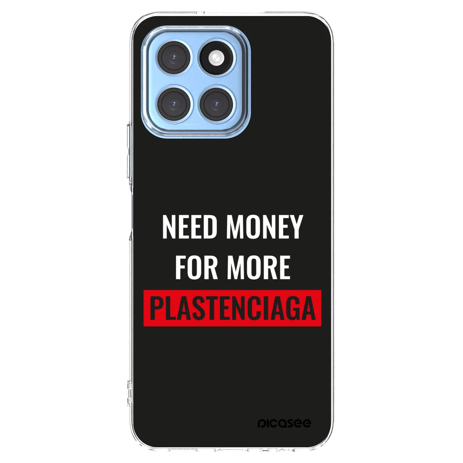 Picasee silikónový prehľadný obal pre Honor X8 5G - More PLASTENCIAGA