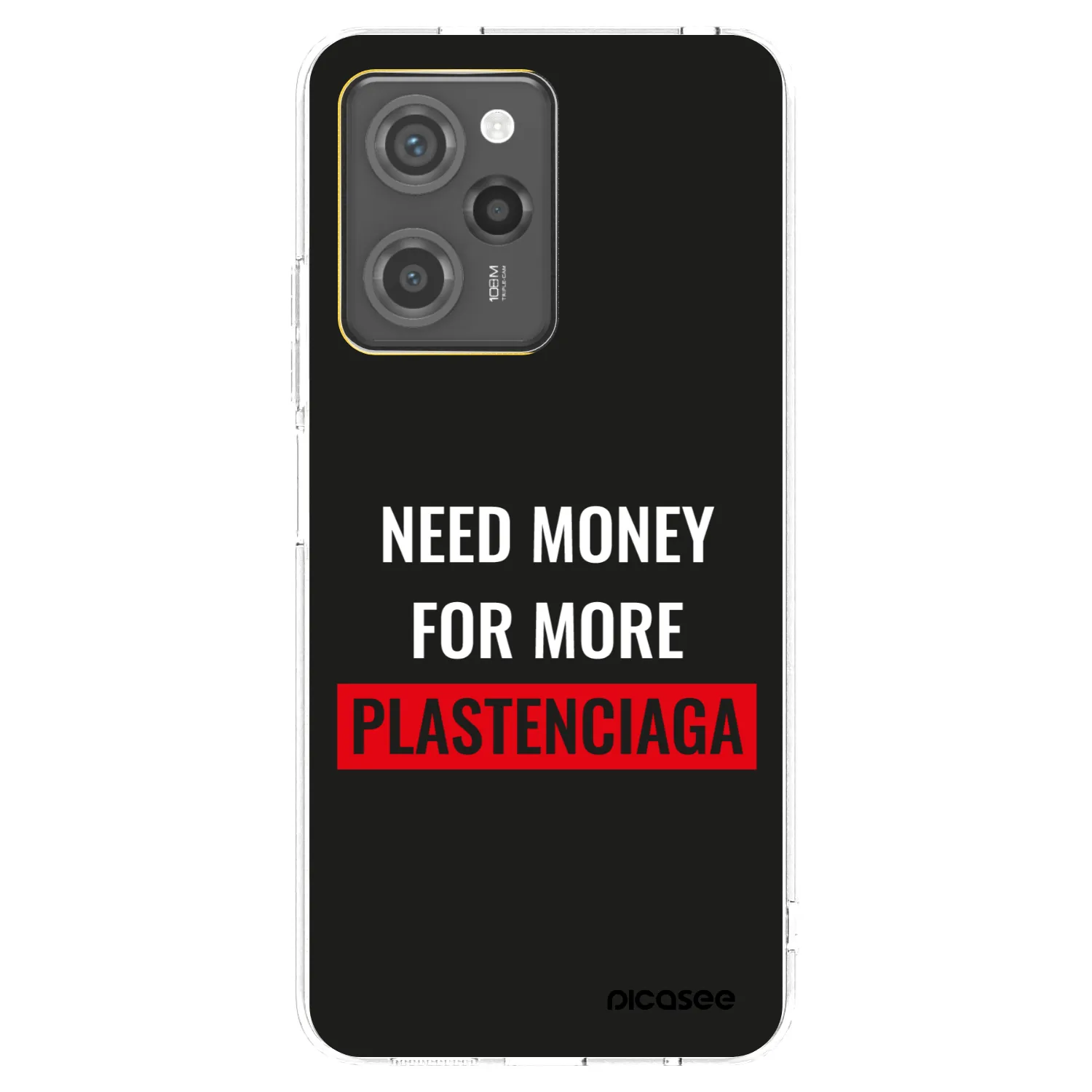 Picasee silikónový prehľadný obal pre Xiaomi Poco X5 Pro - More PLASTENCIAGA