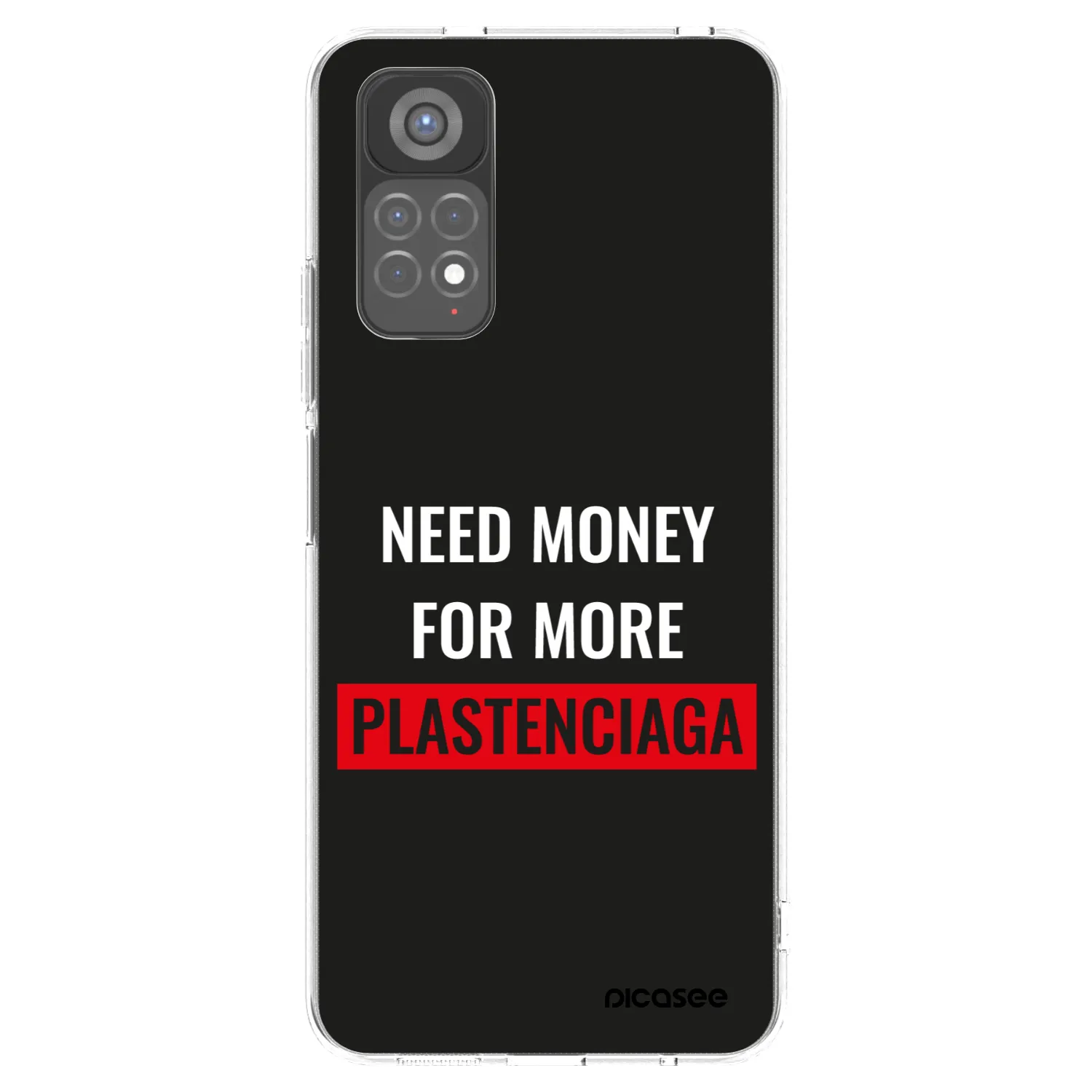 Picasee silikónový prehľadný obal pre Xiaomi Redmi Note 11S 5G - More PLASTENCIAGA