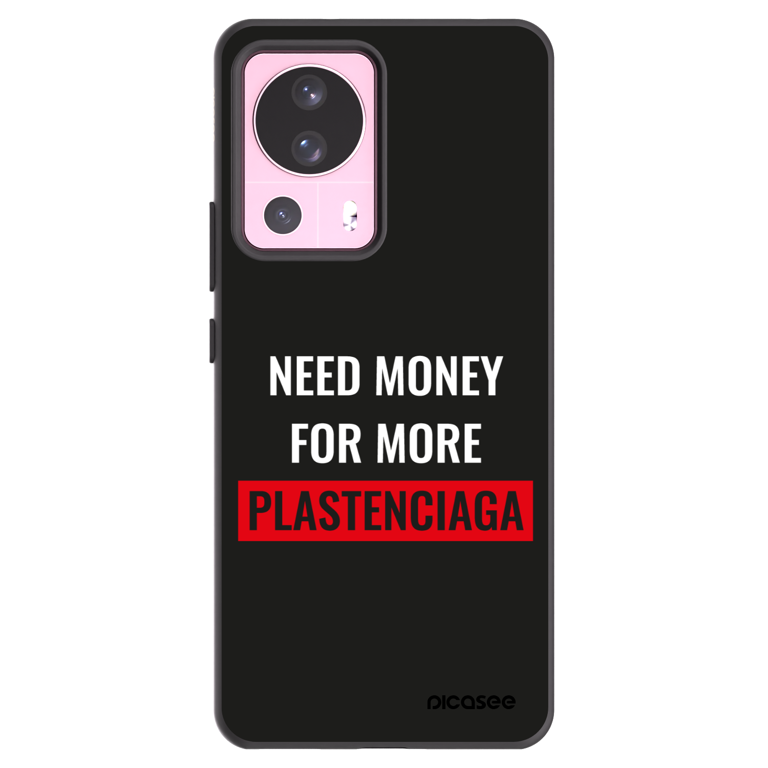 Picasee silikónový čierny obal pre Xiaomi 13 Lite - More PLASTENCIAGA