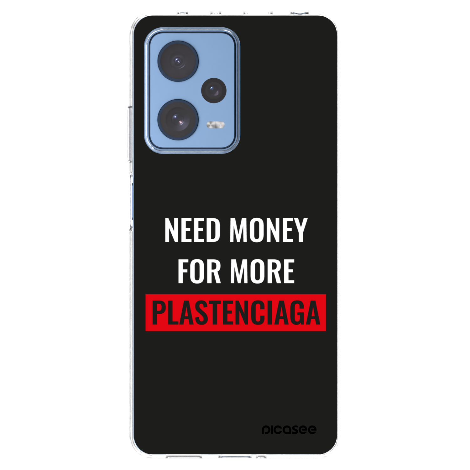 Picasee silikónový prehľadný obal pre Xiaomi Redmi Note 12 Pro 5G - More PLASTENCIAGA