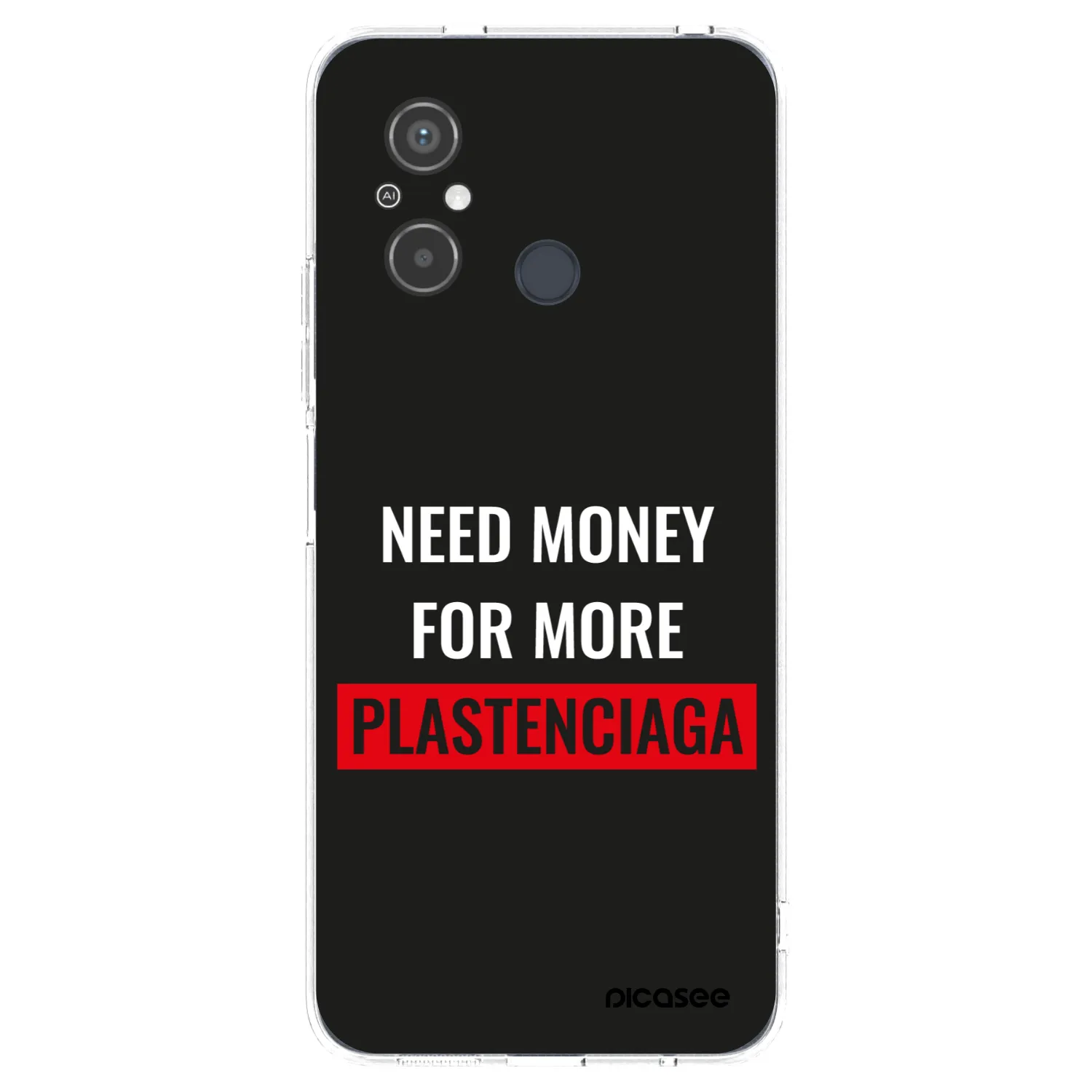 Picasee silikónový prehľadný obal pre Xiaomi Redmi 12C - More PLASTENCIAGA