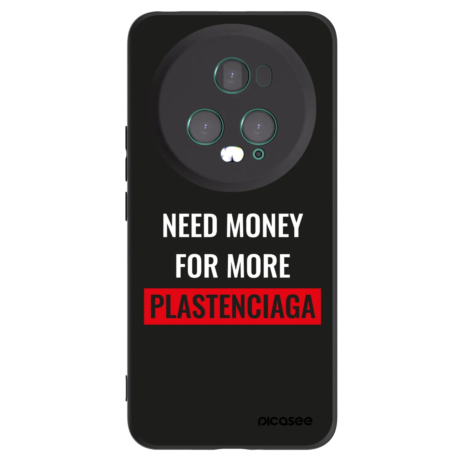 Picasee silikónový čierny obal pre Honor Magic5 Pro - More PLASTENCIAGA