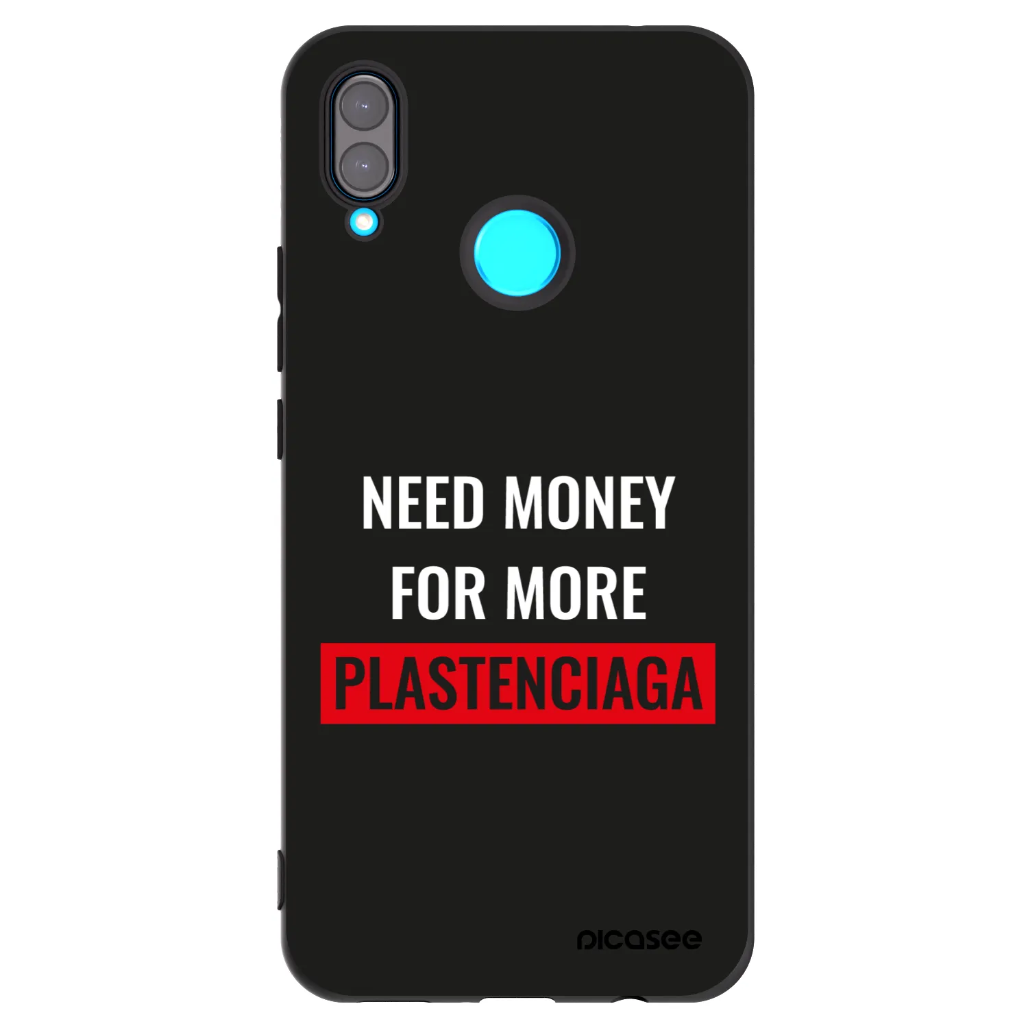 Picasee silikónový čierny obal pre Huawei Nova 3 - More PLASTENCIAGA