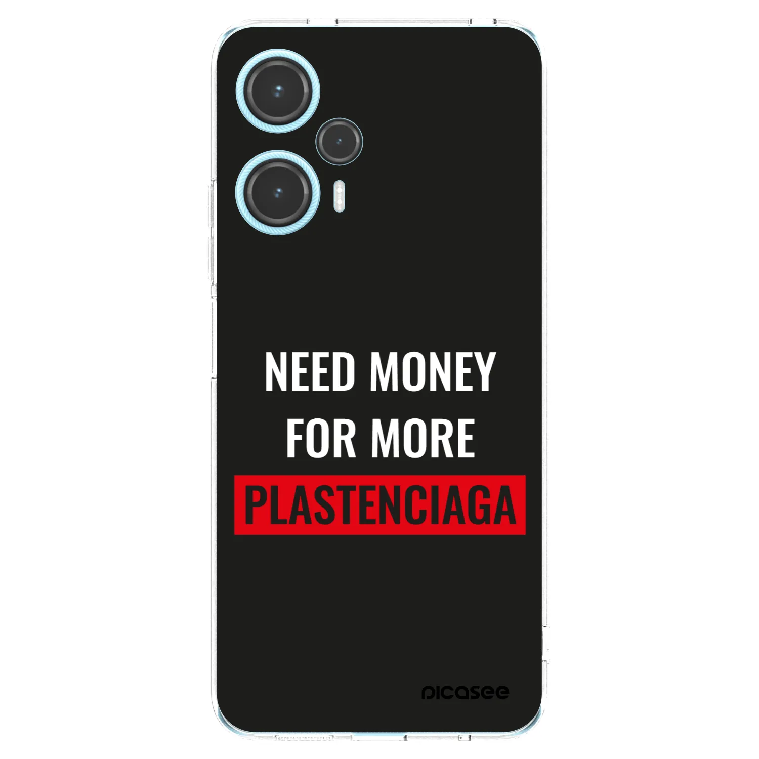 Picasee silikónový prehľadný obal pre Xiaomi Poco F5 - More PLASTENCIAGA