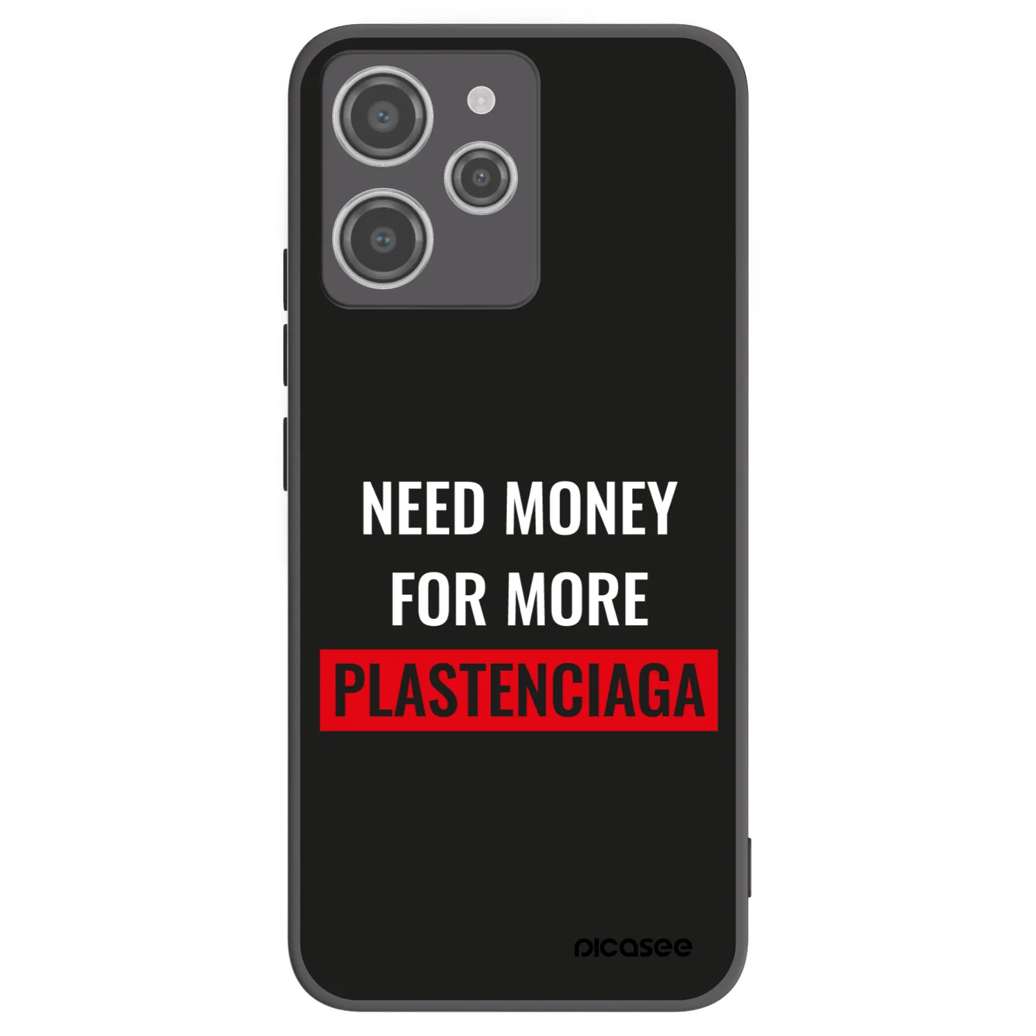 Silikónový čierny obal pre Xiaomi Redmi 12 4G - More PLASTENCIAGA