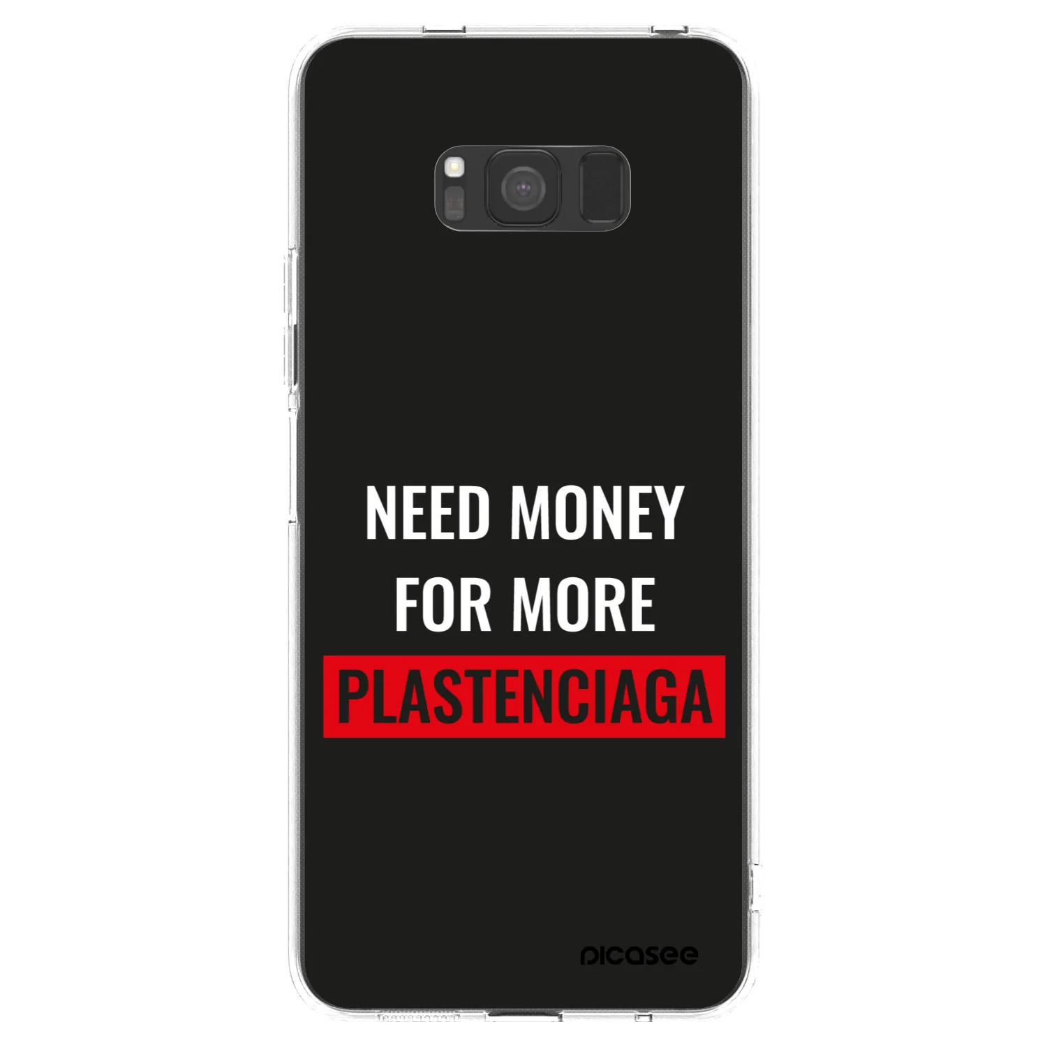 Picasee silikónový prehľadný obal pre Samsung Galaxy S8 G950F - More PLASTENCIAGA