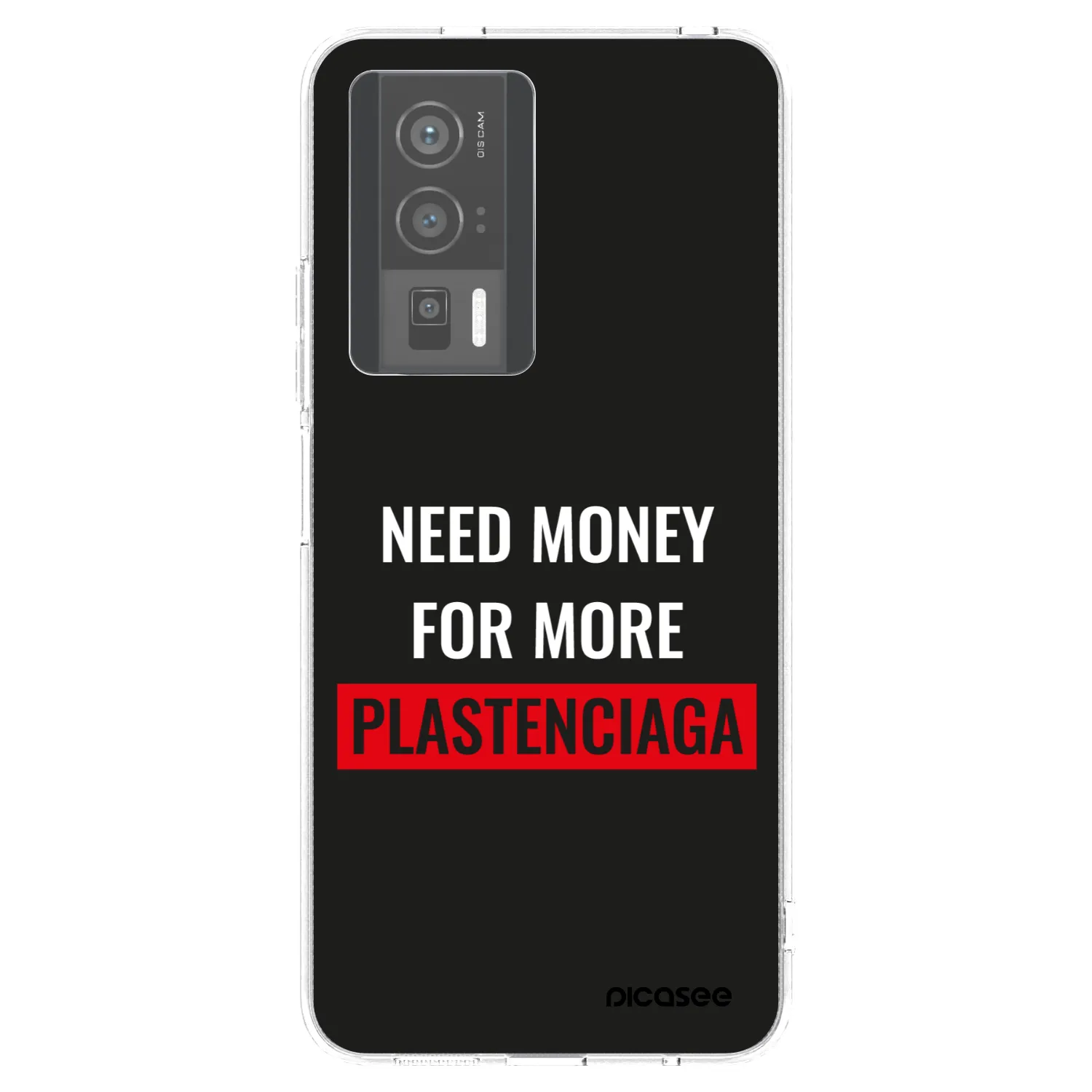 Picasee silikónový prehľadný obal pre Xiaomi Poco F5 Pro 5G - More PLASTENCIAGA