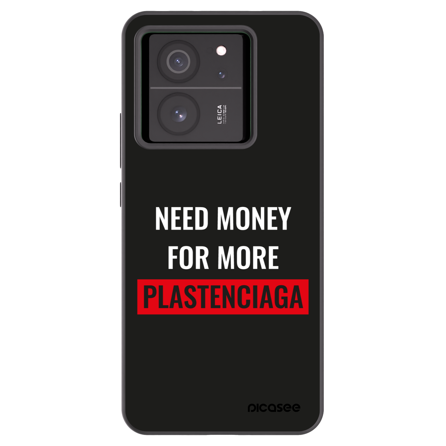 Picasee silikónový čierny obal pre Xiaomi 13T - More PLASTENCIAGA