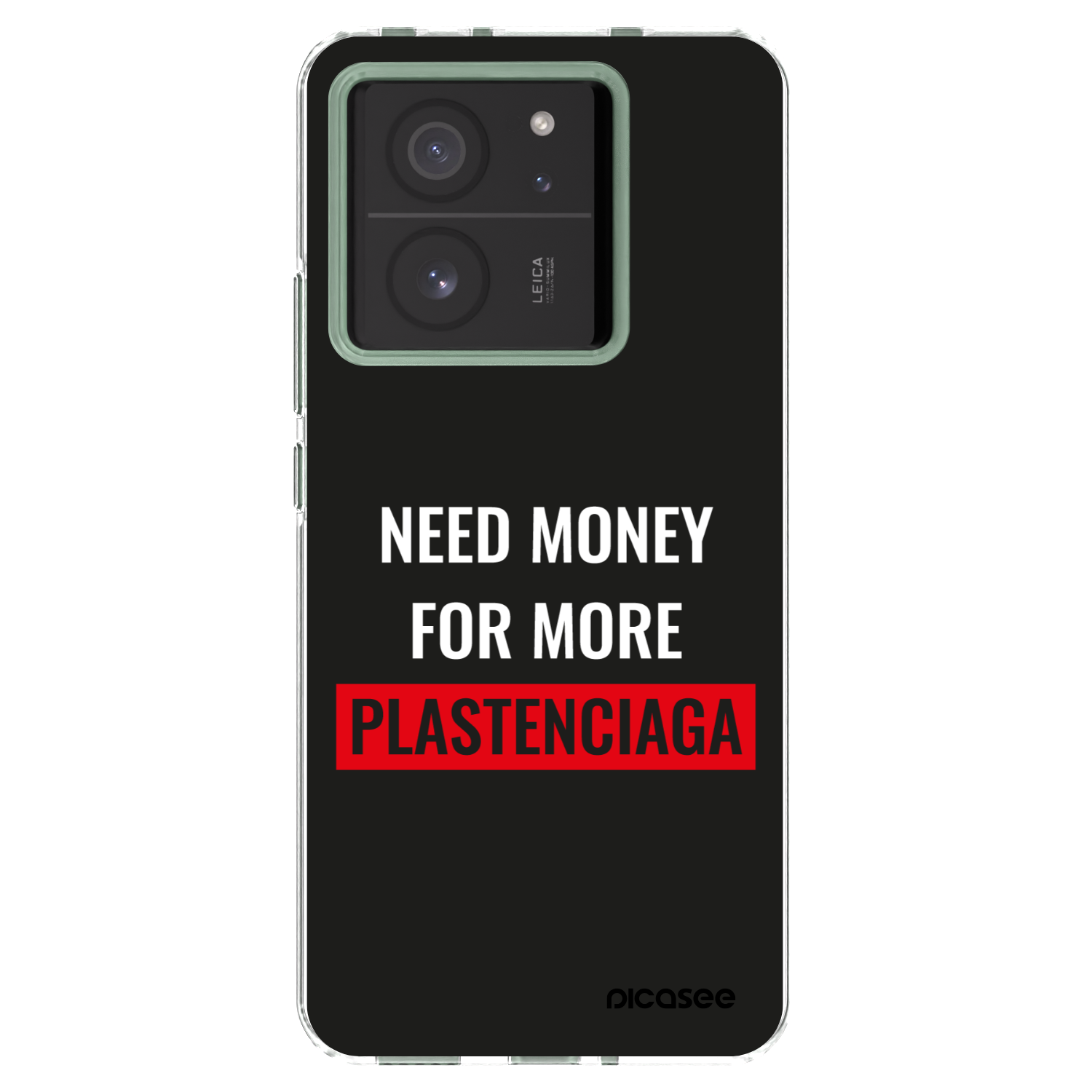 Picasee silikónový prehľadný obal pre Xiaomi 13T Pro - More PLASTENCIAGA