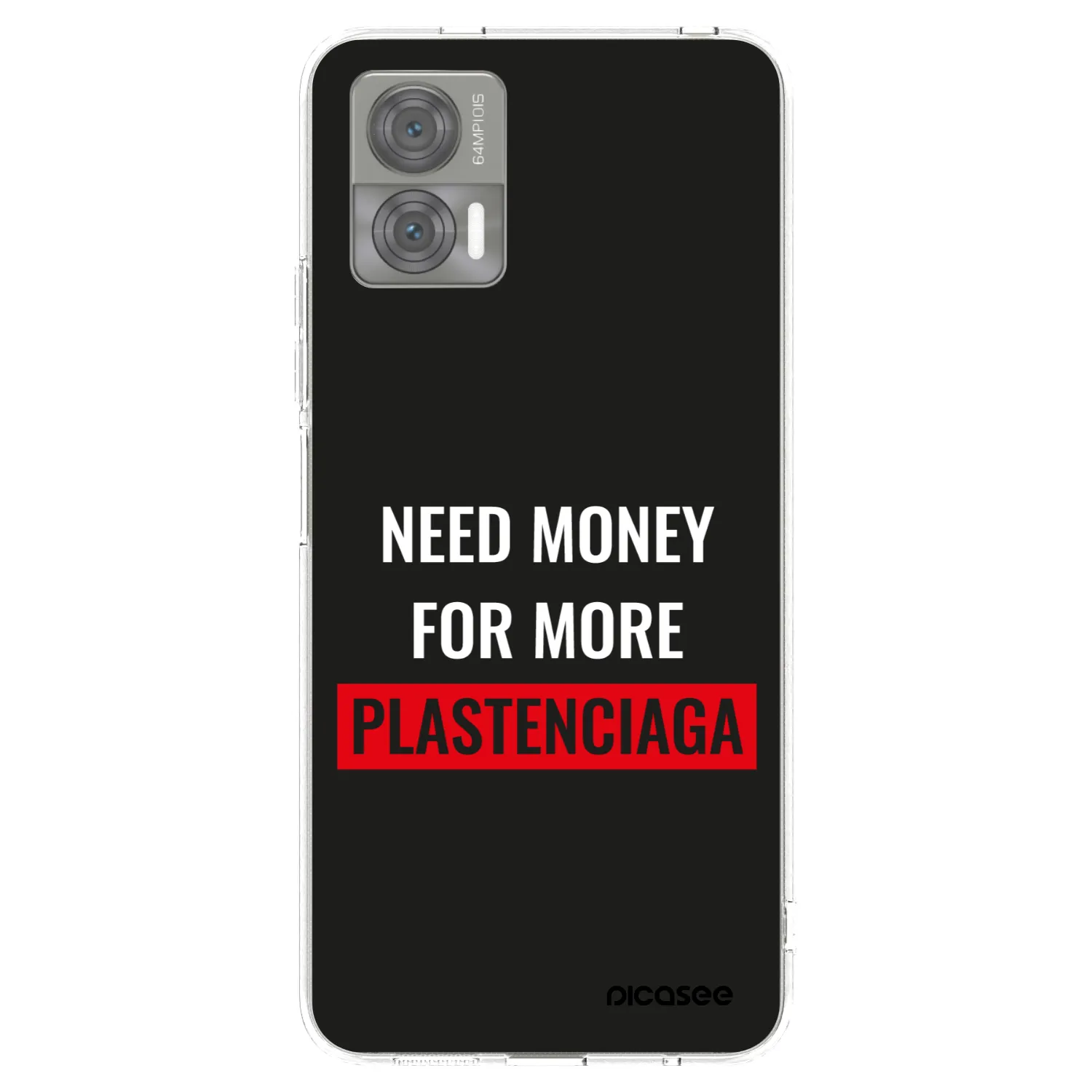 Picasee silikónový prehľadný obal pre Motorola Edge 30 Neo - More PLASTENCIAGA