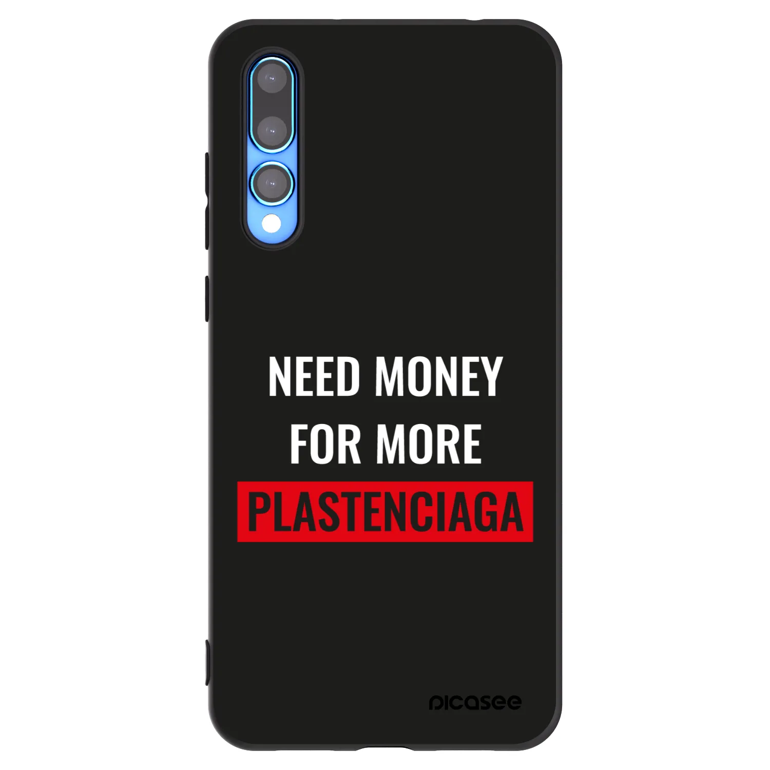 Picasee silikónový čierny obal pre Huawei P20 Pro - More PLASTENCIAGA
