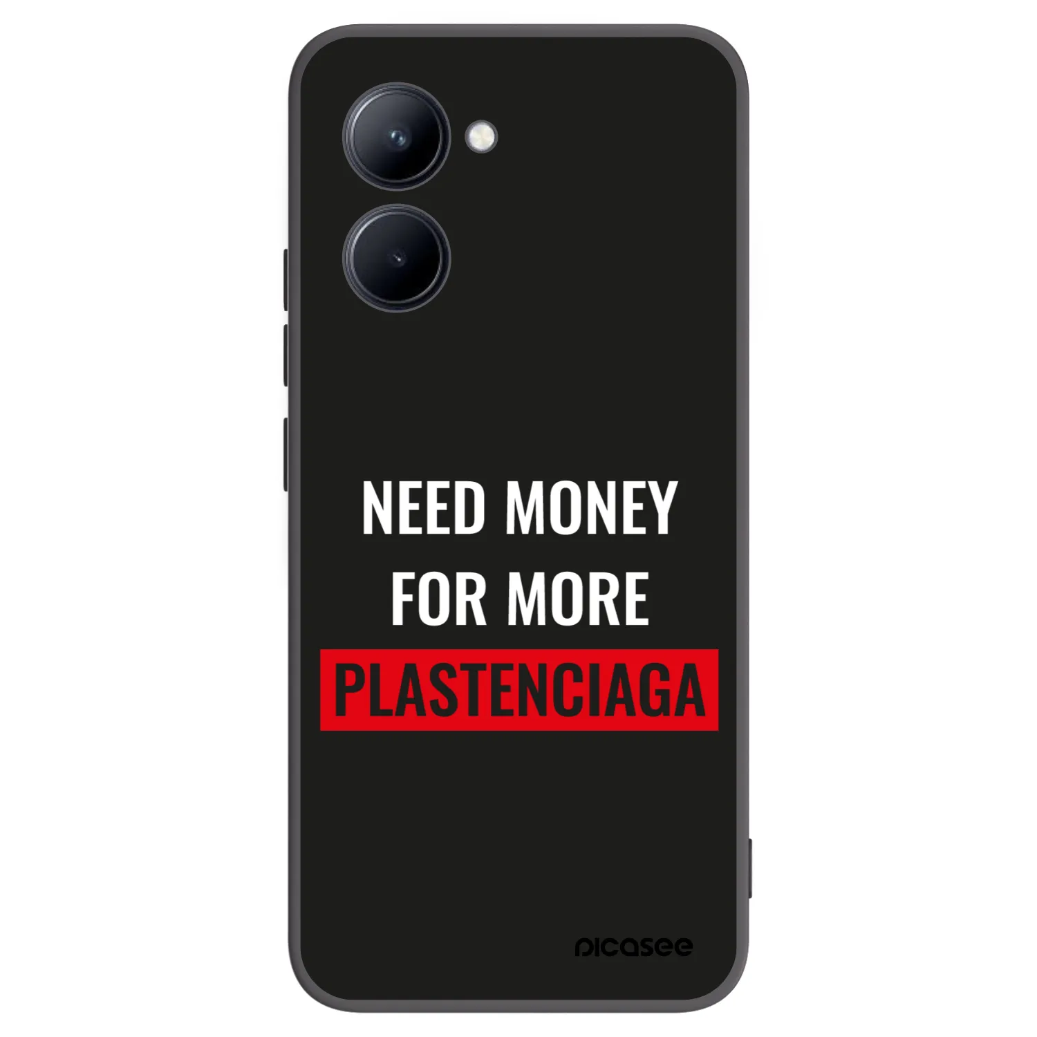 Picasee silikónový čierny obal pre Realme C33 (2023) - More PLASTENCIAGA