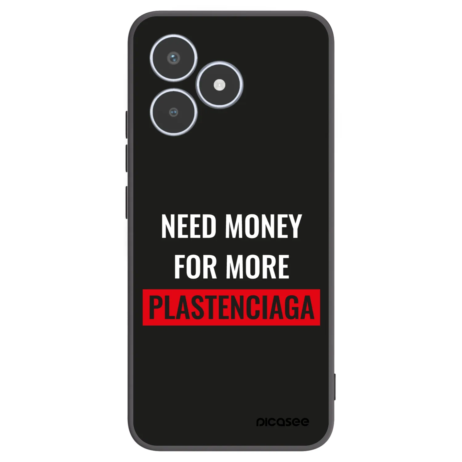 Picasee silikónový čierny obal pre Realme C53 - More PLASTENCIAGA