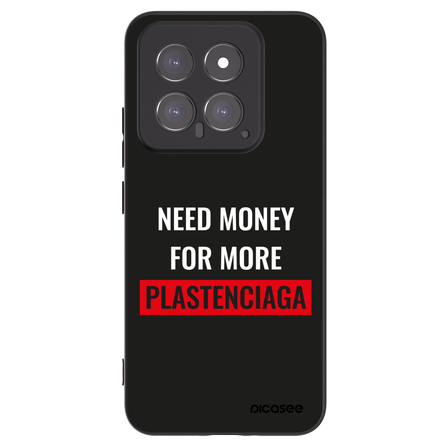 Picasee silikónový čierny obal pre Xiaomi 14 - More PLASTENCIAGA