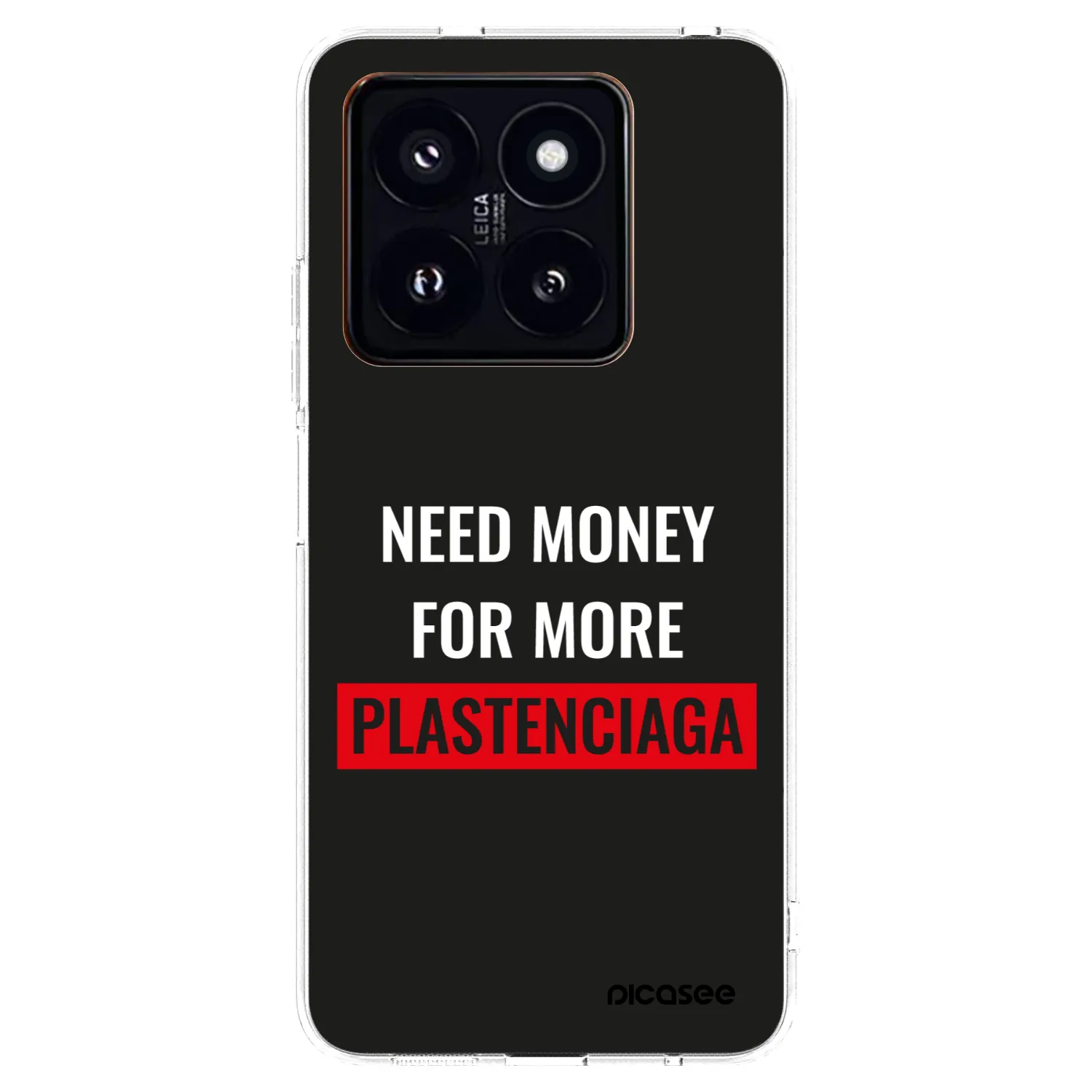Silikónový prehľadný obal pre Xiaomi 14 Pro - More PLASTENCIAGA