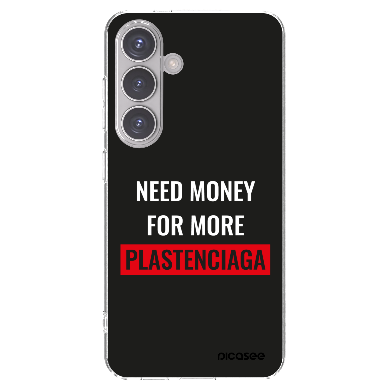 Picasee silikónový prehľadný obal pre Samsung Galaxy S24 S921B 5G - More PLASTENCIAGA