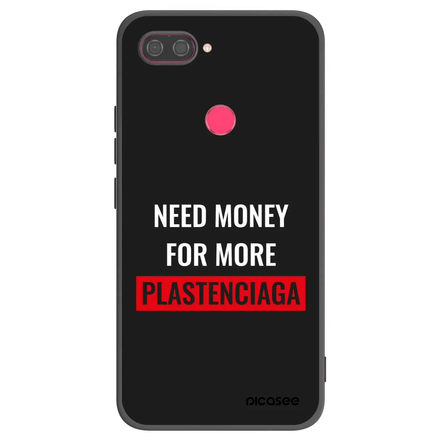 Picasee silikónový čierny obal pre Xiaomi Mi 8 Lite - More PLASTENCIAGA