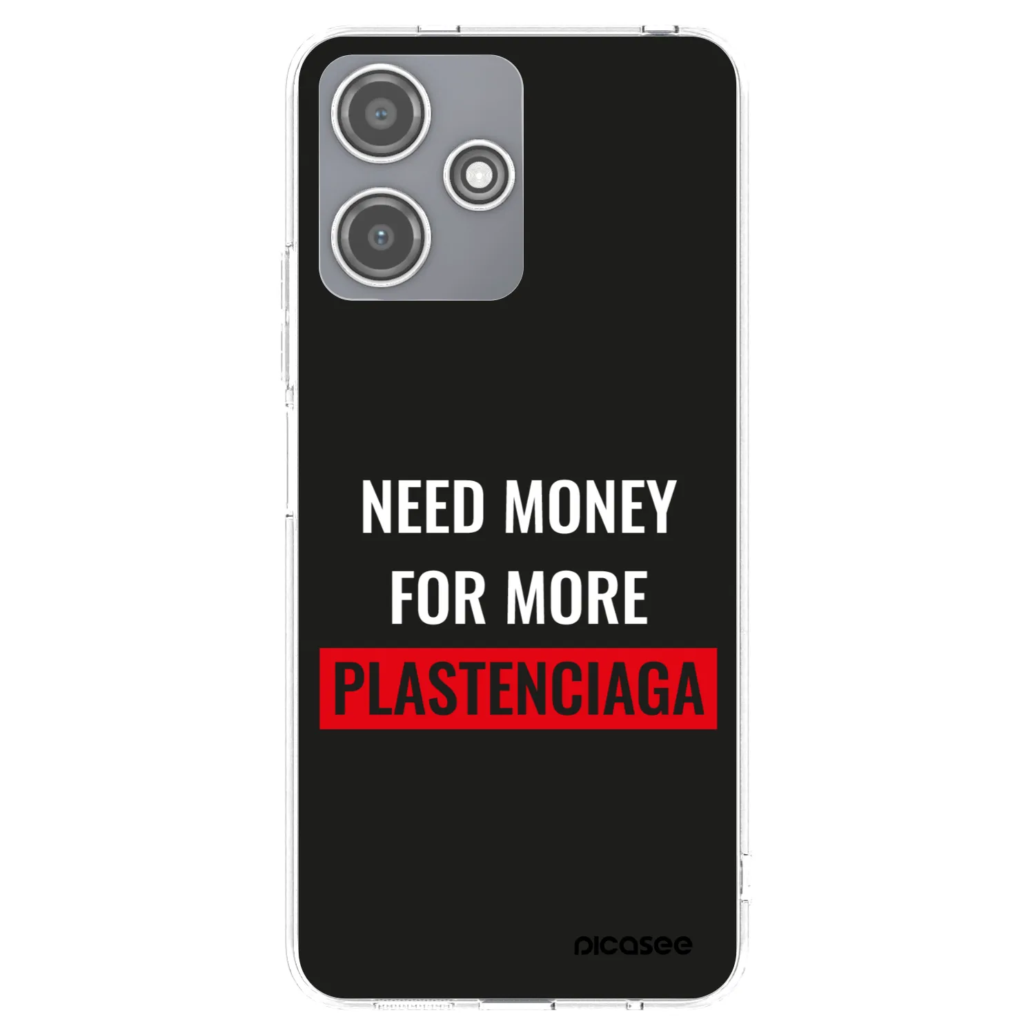 Picasee silikónový prehľadný obal pre Xiaomi Redmi 12 5G - More PLASTENCIAGA