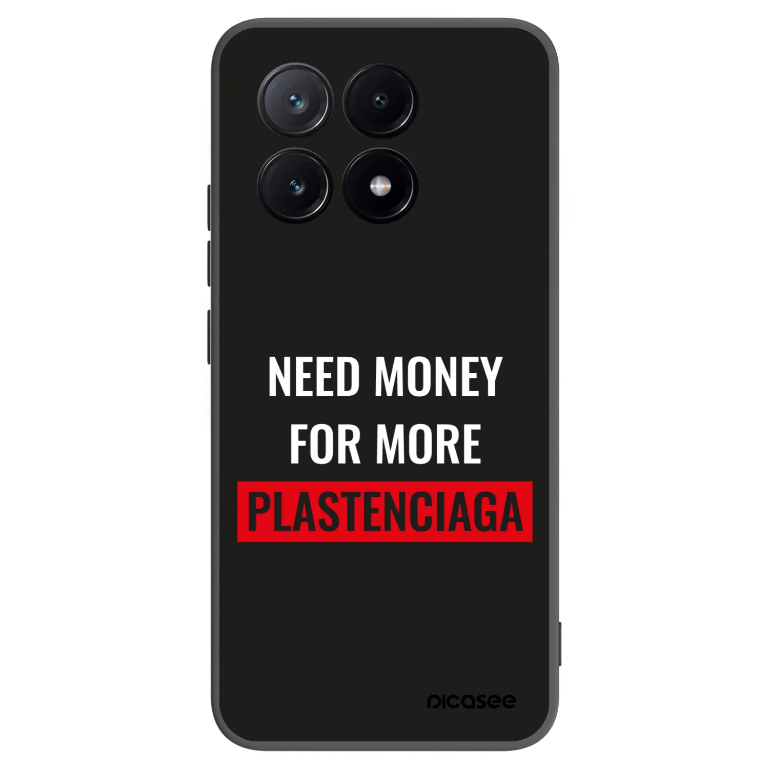 Picasee silikónový čierny obal pre Xiaomi Poco X6 Pro - More PLASTENCIAGA