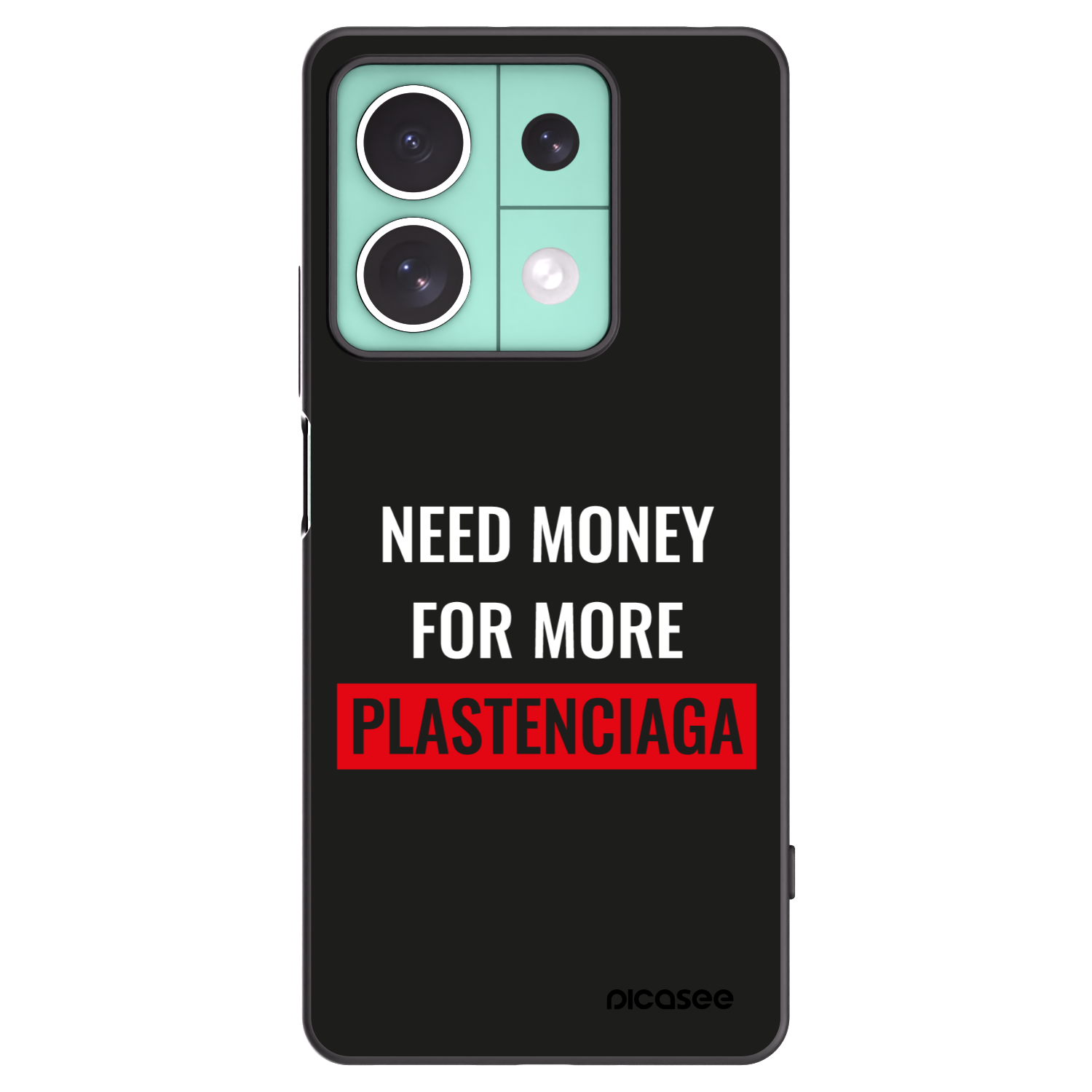 Picasee silikónový čierny obal pre Xiaomi Redmi Note 13 5G - More PLASTENCIAGA