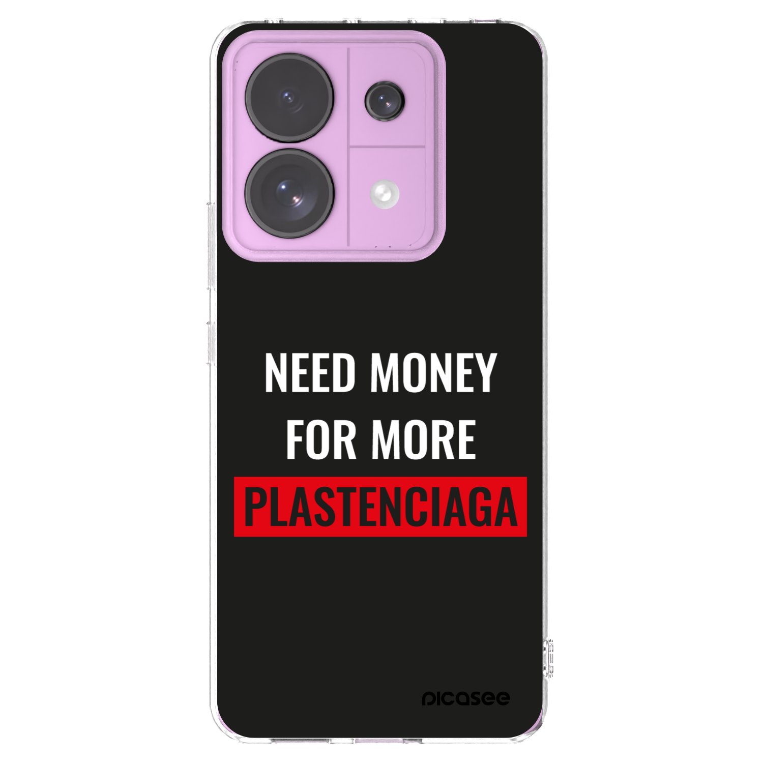 Picasee silikónový prehľadný obal pre Xiaomi Redmi Note 13 Pro 5G - More PLASTENCIAGA