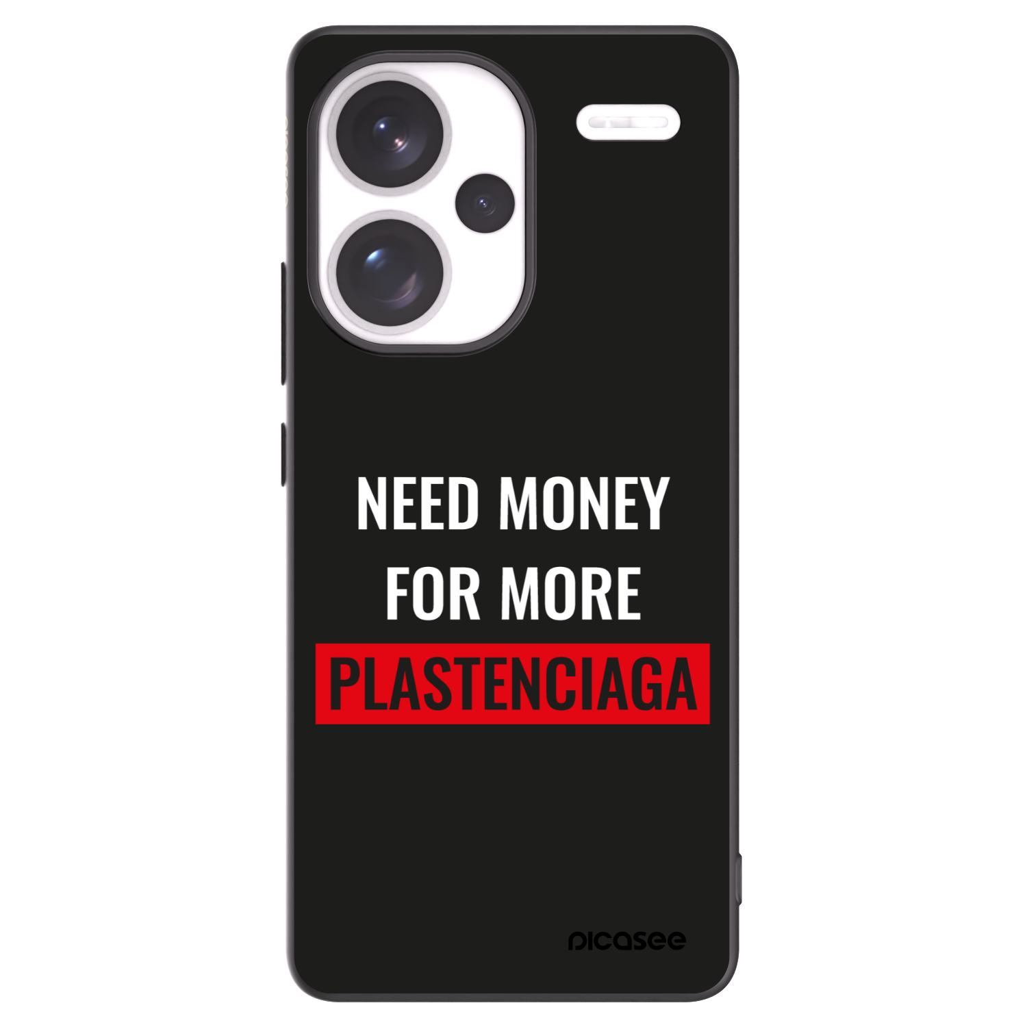 Silikónový čierny obal pre Xiaomi Redmi Note 13 Pro+ 5G - More PLASTENCIAGA