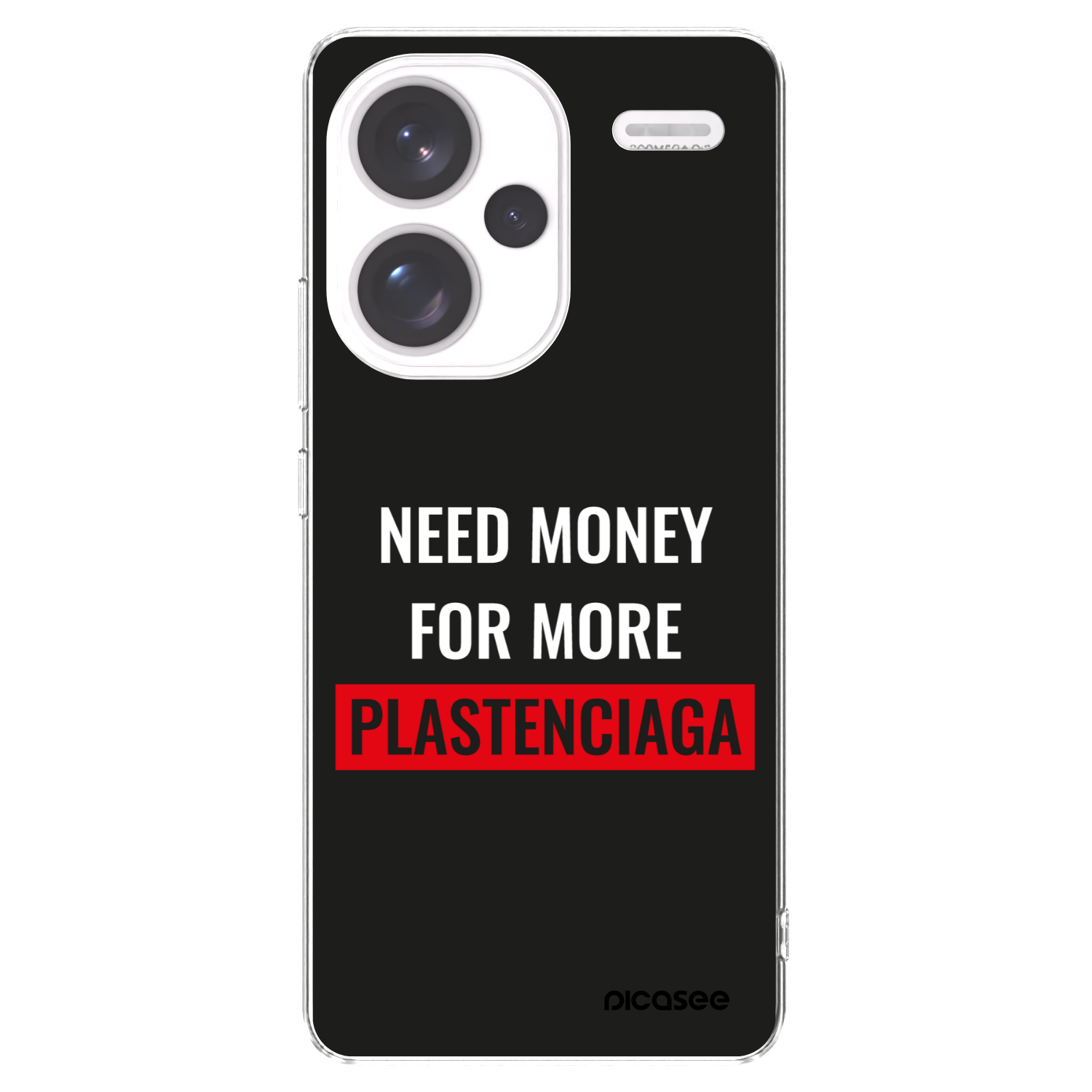 Silikónový prehľadný obal pre Xiaomi Redmi Note 13 Pro+ 5G - More PLASTENCIAGA