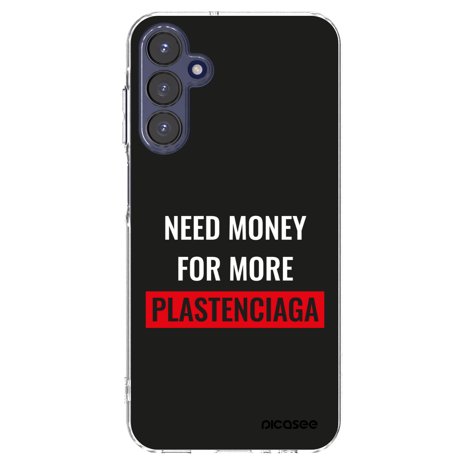 Picasee silikónový prehľadný obal pre Samsung Galaxy A15 A155F 4G - More PLASTENCIAGA