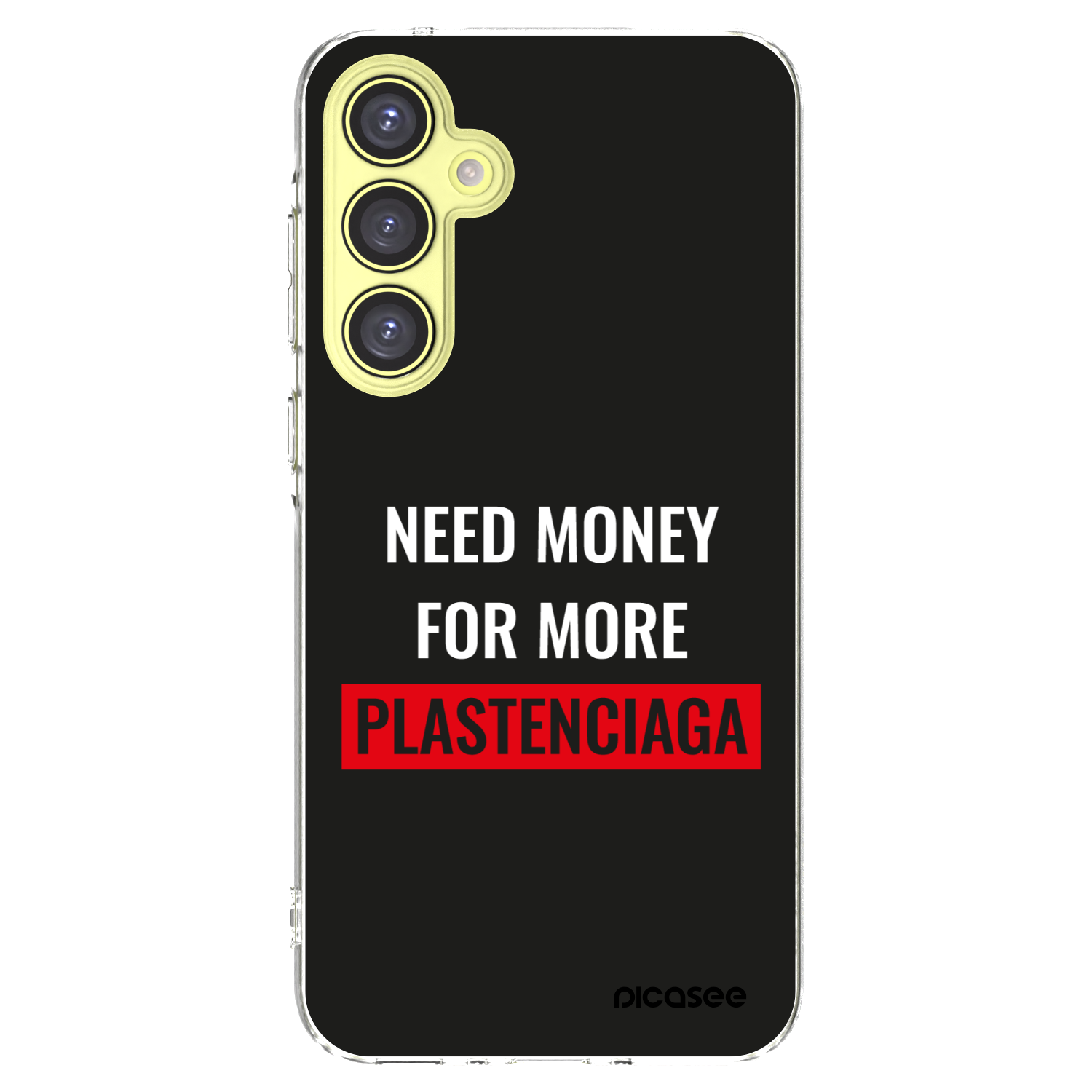 Picasee silikónový prehľadný obal pre Samsung Galaxy A35 5G A356B - More PLASTENCIAGA