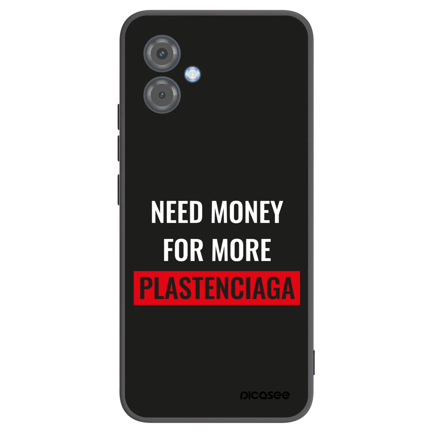 Picasee silikónový čierny obal pre Motorola Moto G14 - More PLASTENCIAGA