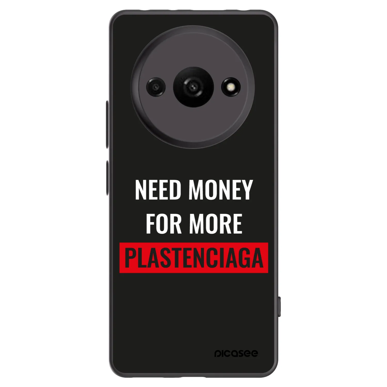 Picasee silikónový čierny obal pre Xiaomi Redmi A3 - More PLASTENCIAGA