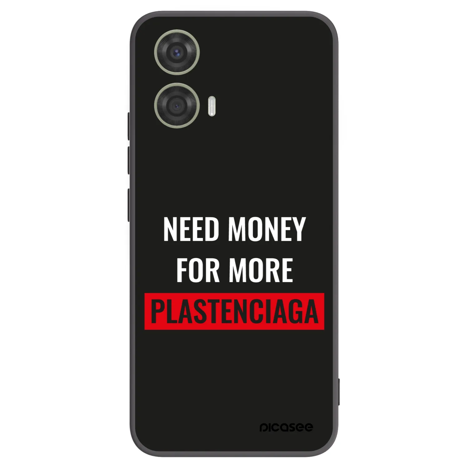 Picasee silikónový čierny obal pre Motorola Moto G24 - More PLASTENCIAGA