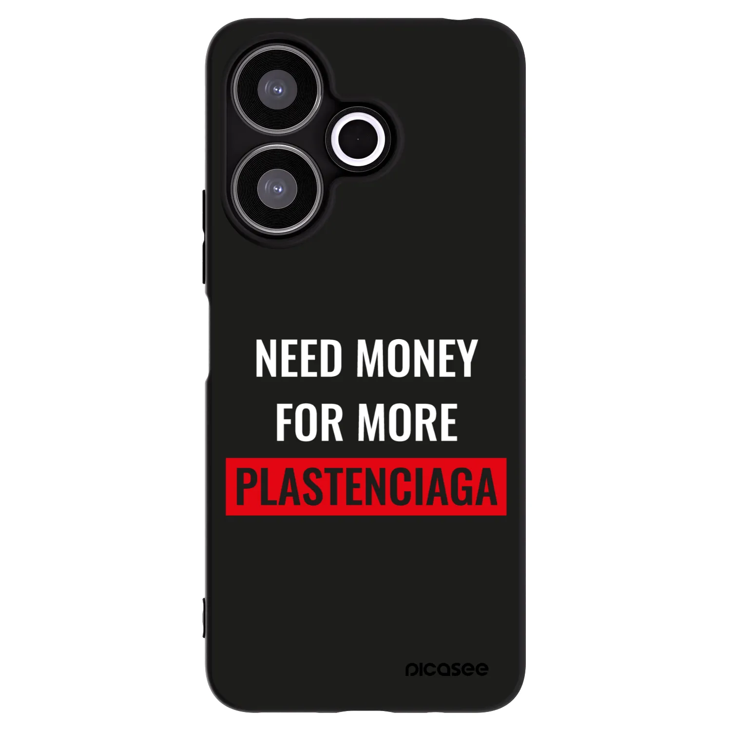 Silikónový čierny obal pre Xiaomi Redmi 13 4G - More PLASTENCIAGA