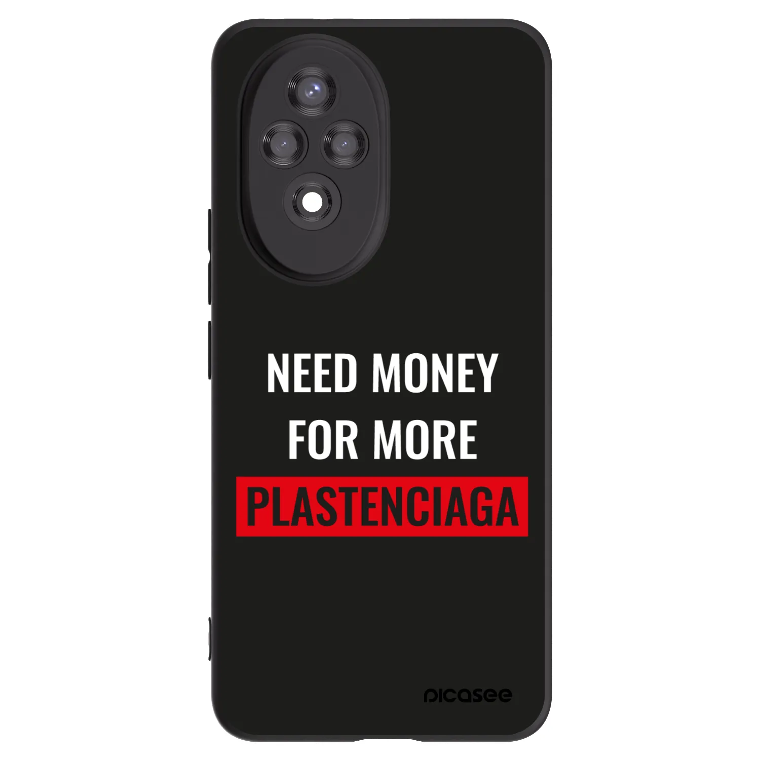 Picasee silikónový čierny obal pre Honor 200 Pro 5G - More PLASTENCIAGA