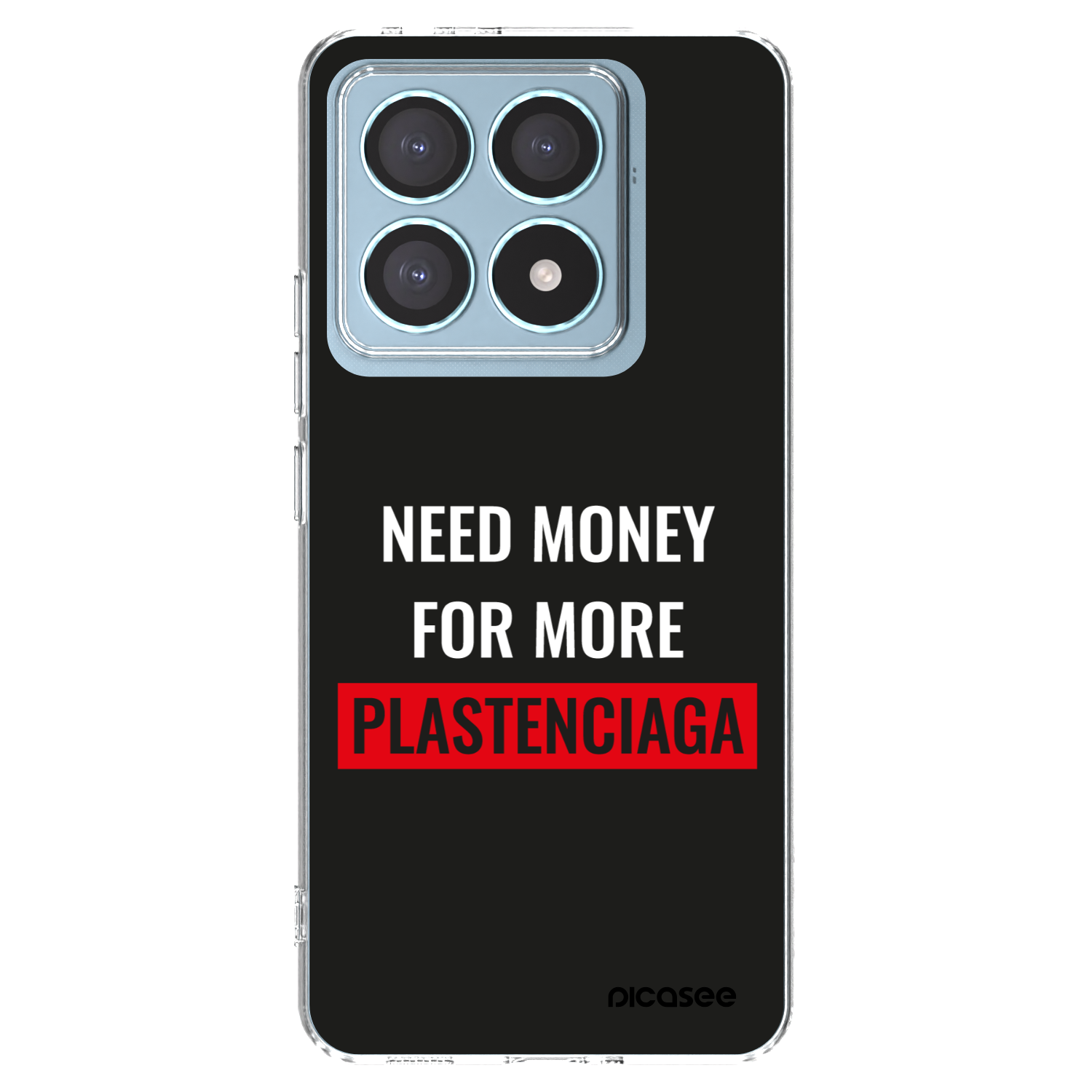 Picasee silikónový prehľadný obal pre Xiaomi 14T Pro - More PLASTENCIAGA