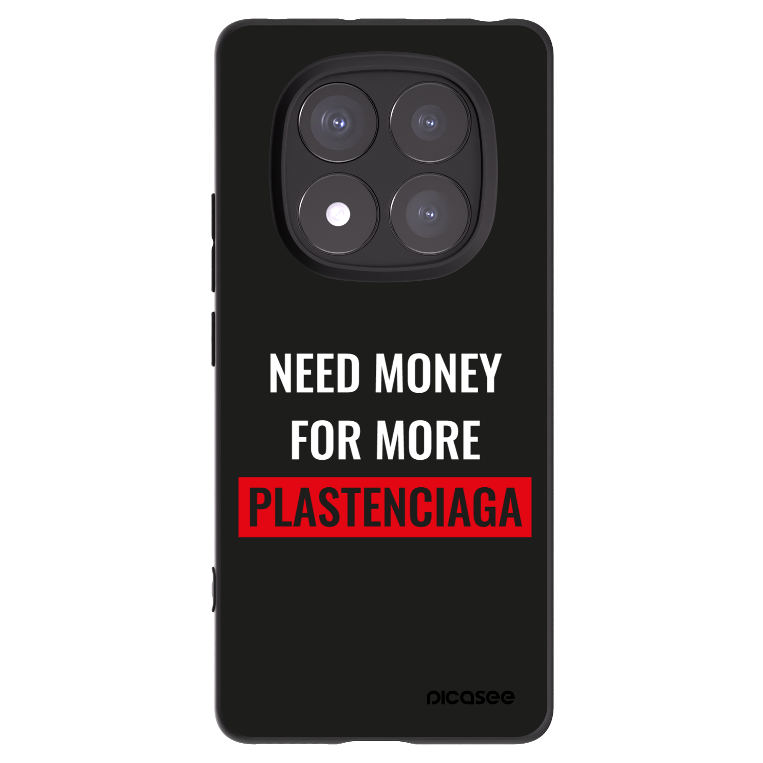 Silikónový čierny obal pre Xiaomi Redmi Note 14 Pro 5G - More PLASTENCIAGA