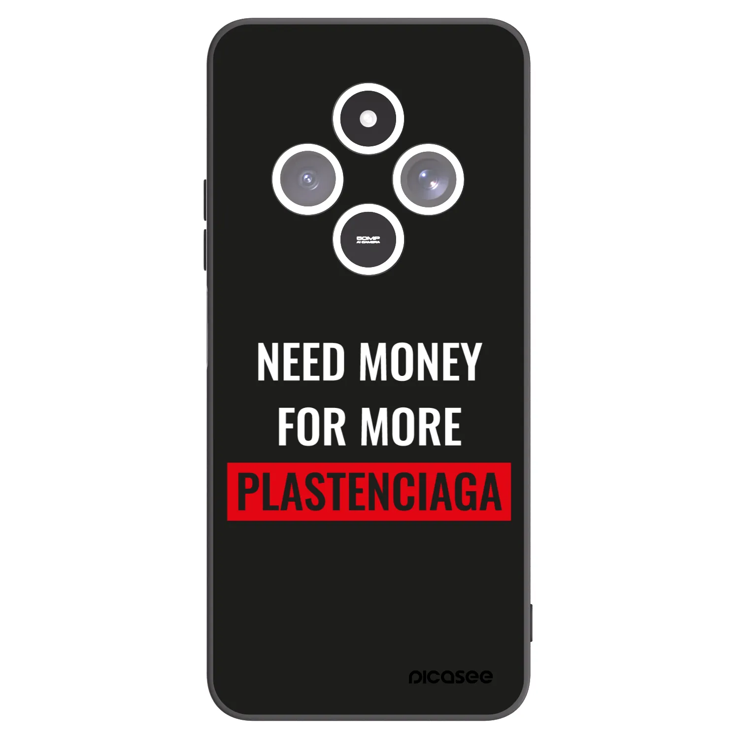 Picasee silikónový čierny obal pre Xiaomi Redmi 14C - More PLASTENCIAGA