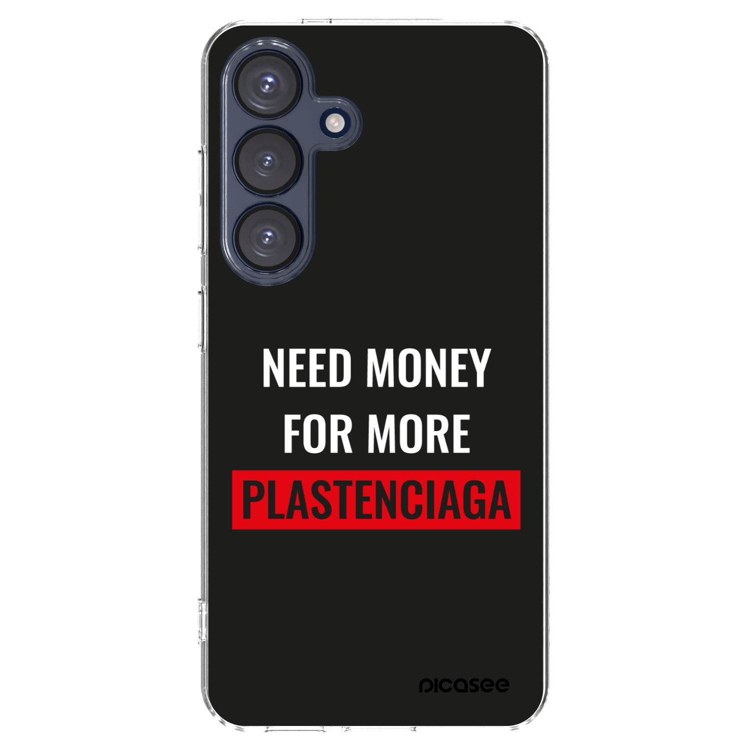 Picasee silikónový prehľadný obal pre Samsung Galaxy S25 5G - More PLASTENCIAGA