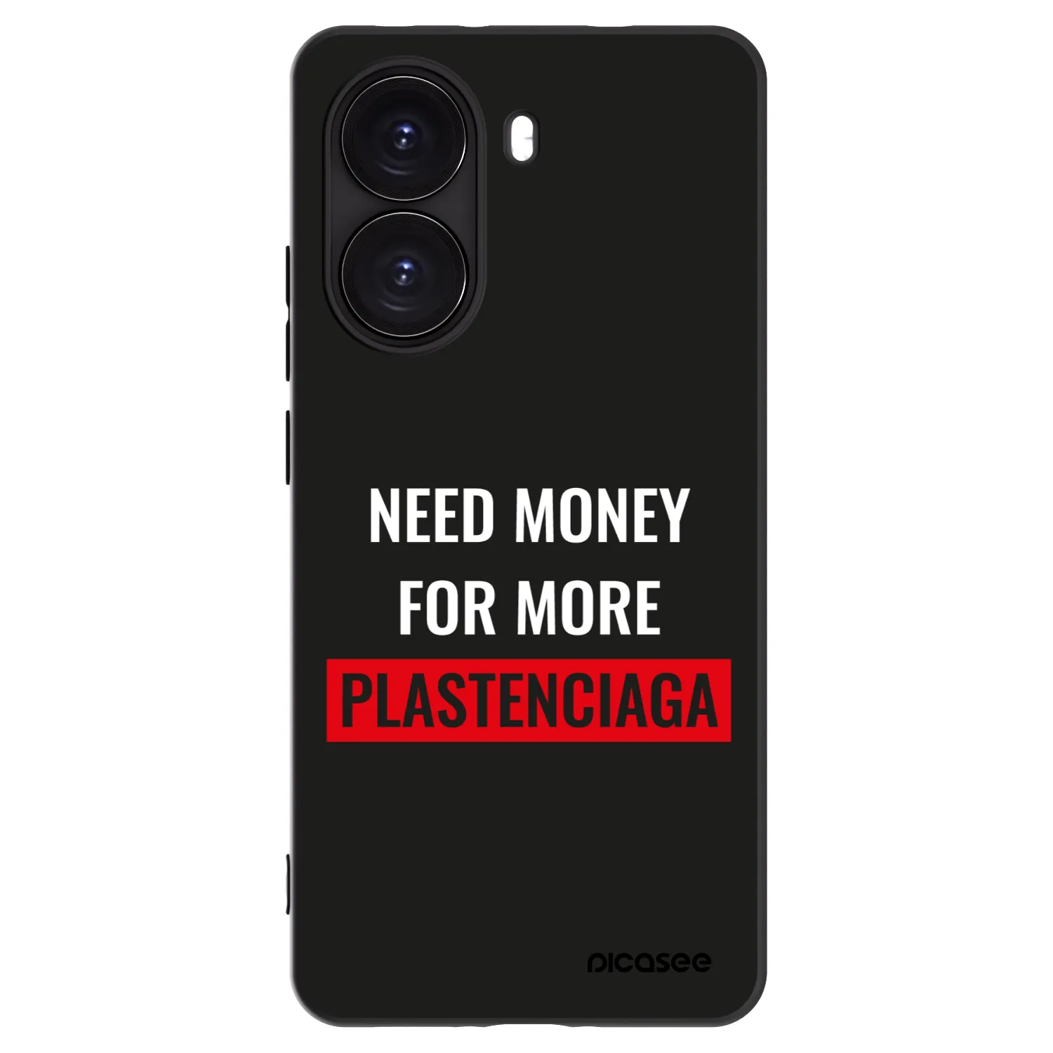 Picasee silikónový čierny obal pre Xiaomi Poco X7 Pro 5G - More PLASTENCIAGA