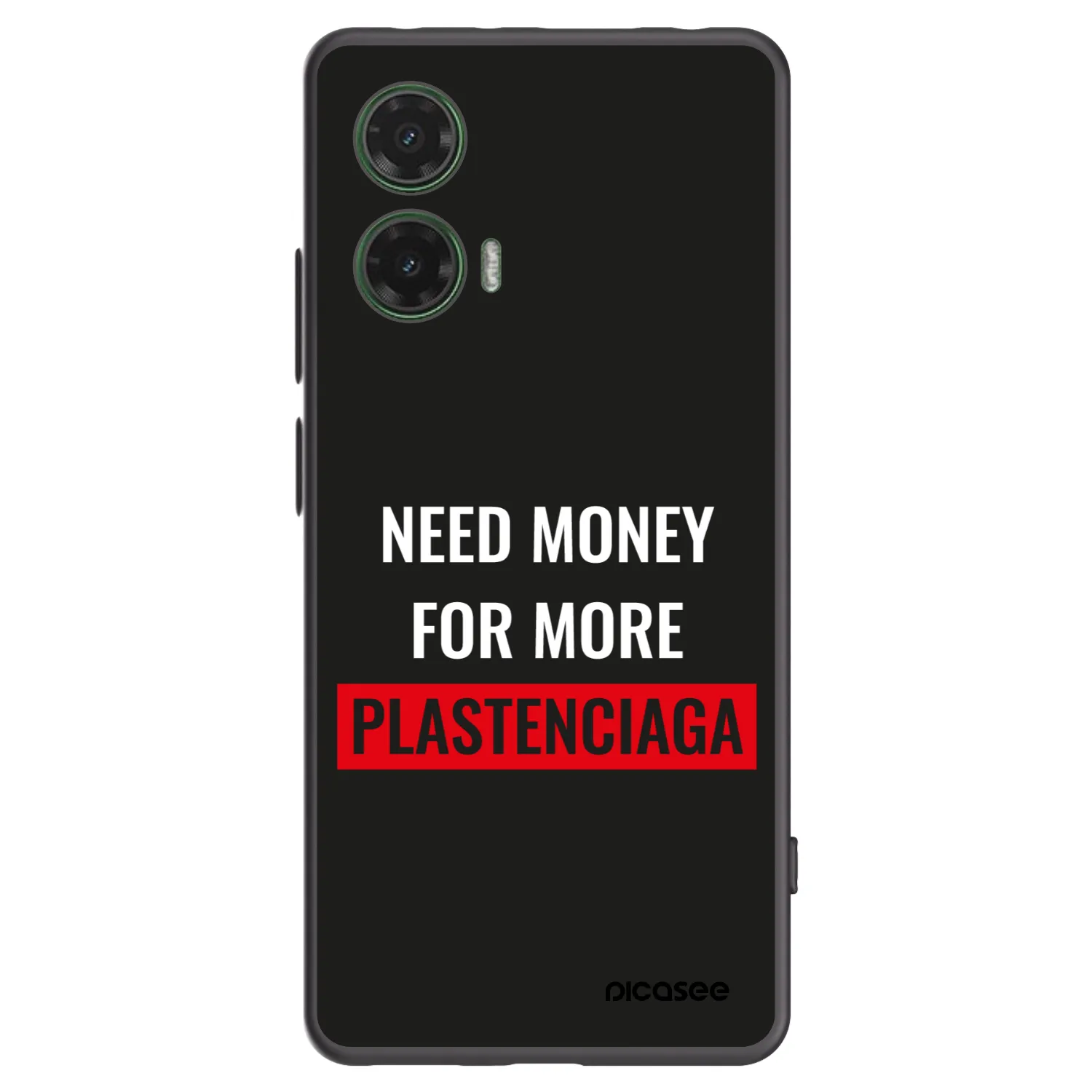 Picasee silikónový čierny obal pre Motorola Moto G35 5G - More PLASTENCIAGA