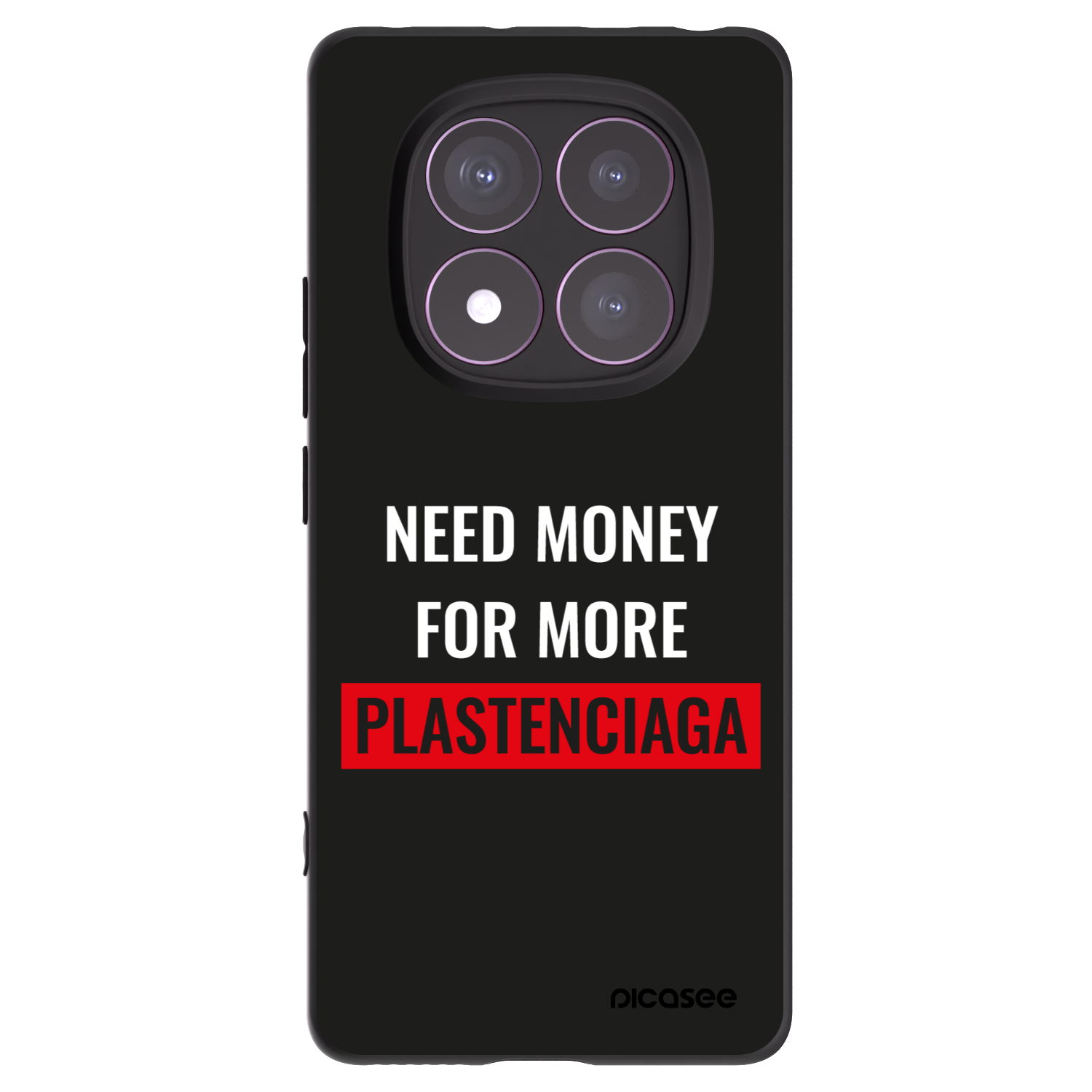 Silikónový čierny obal pre Xiaomi Redmi Note 14 Pro 4G - More PLASTENCIAGA