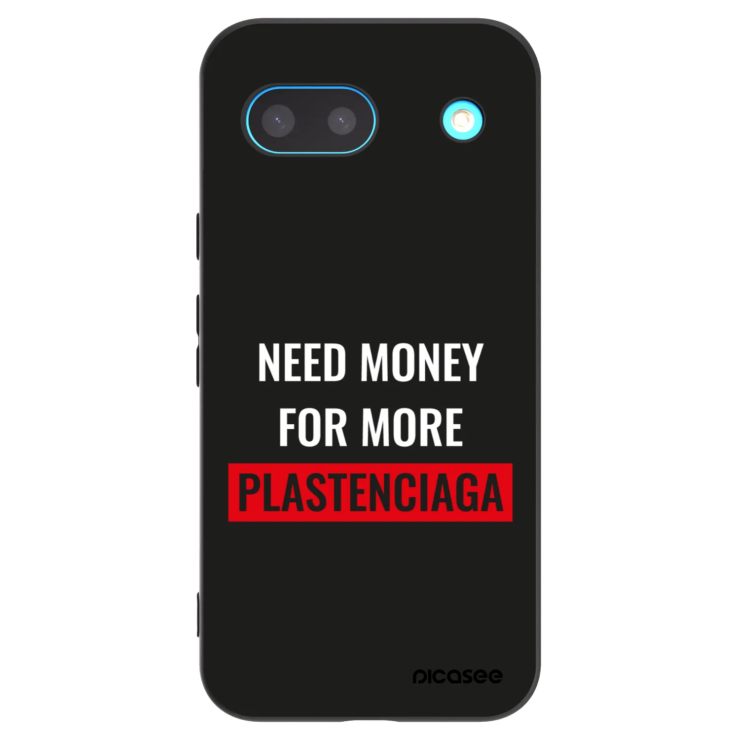 Picasee silikónový čierny obal pre Google Pixel 8a - More PLASTENCIAGA