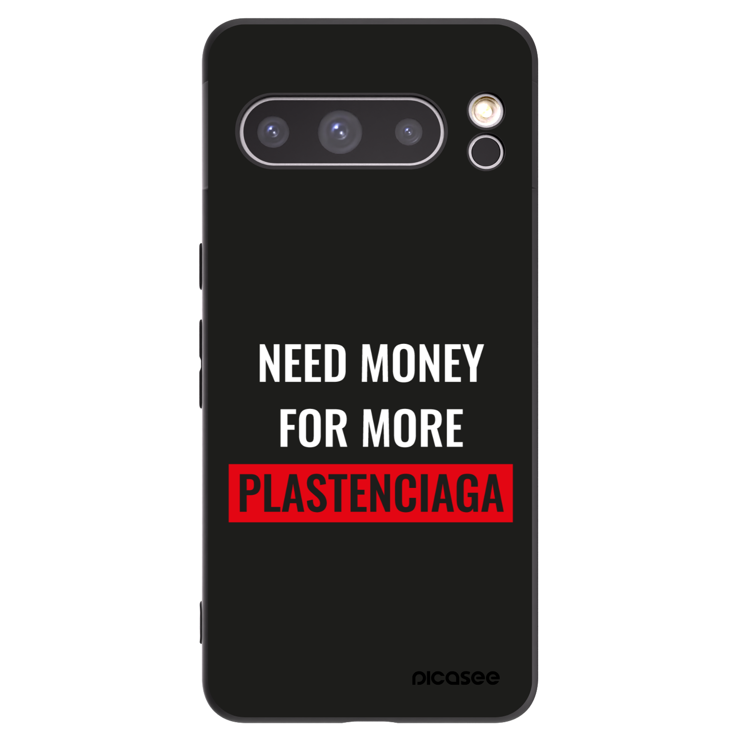 Picasee silikónový čierny obal pre Google Pixel 8 Pro - More PLASTENCIAGA