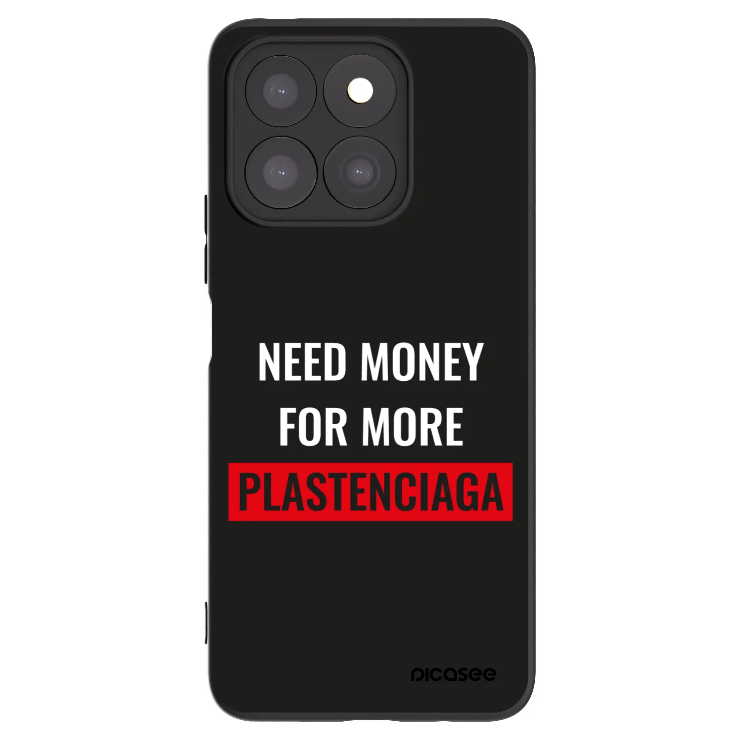 Picasee silikónový čierny obal pre Honor X8c - More PLASTENCIAGA