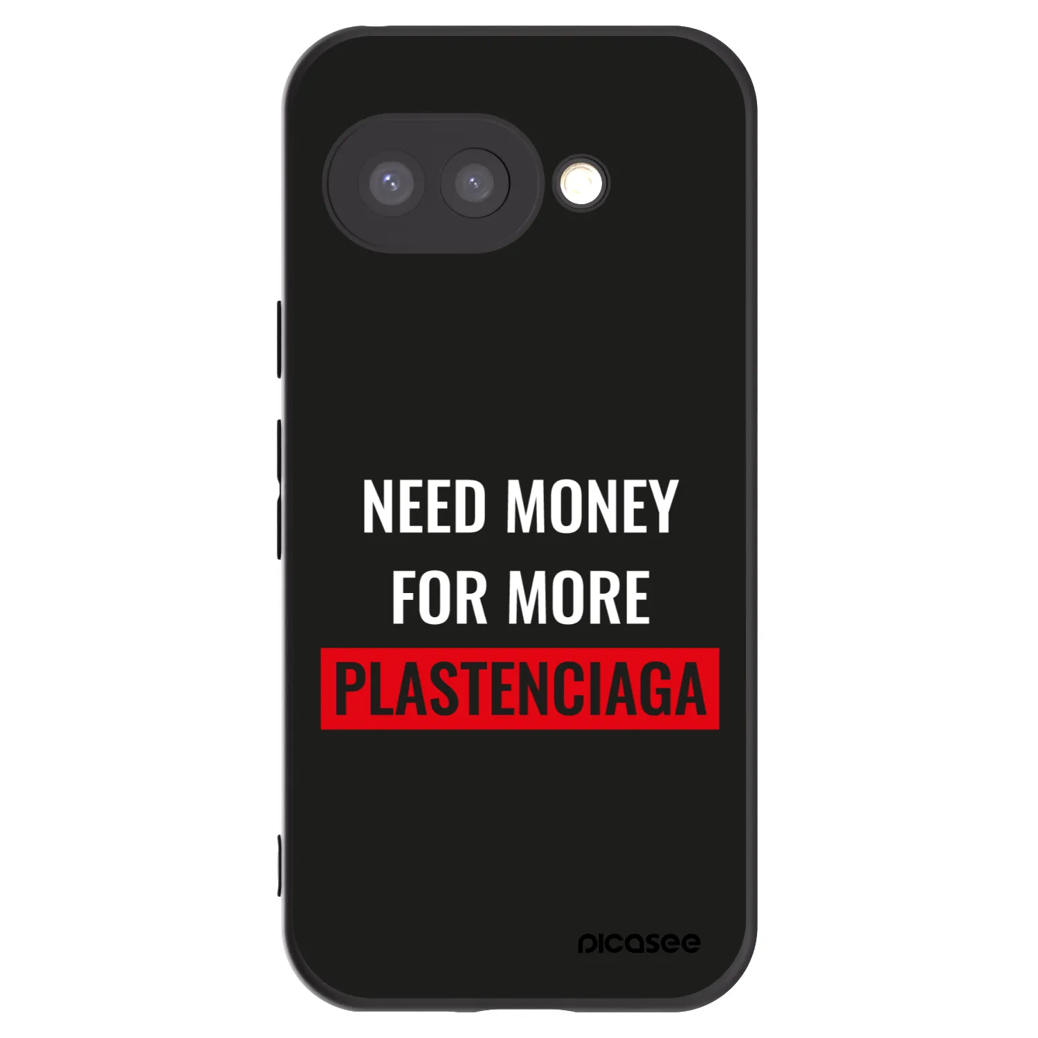 Picasee silikónový čierny obal pre Google Pixel 9a - More PLASTENCIAGA