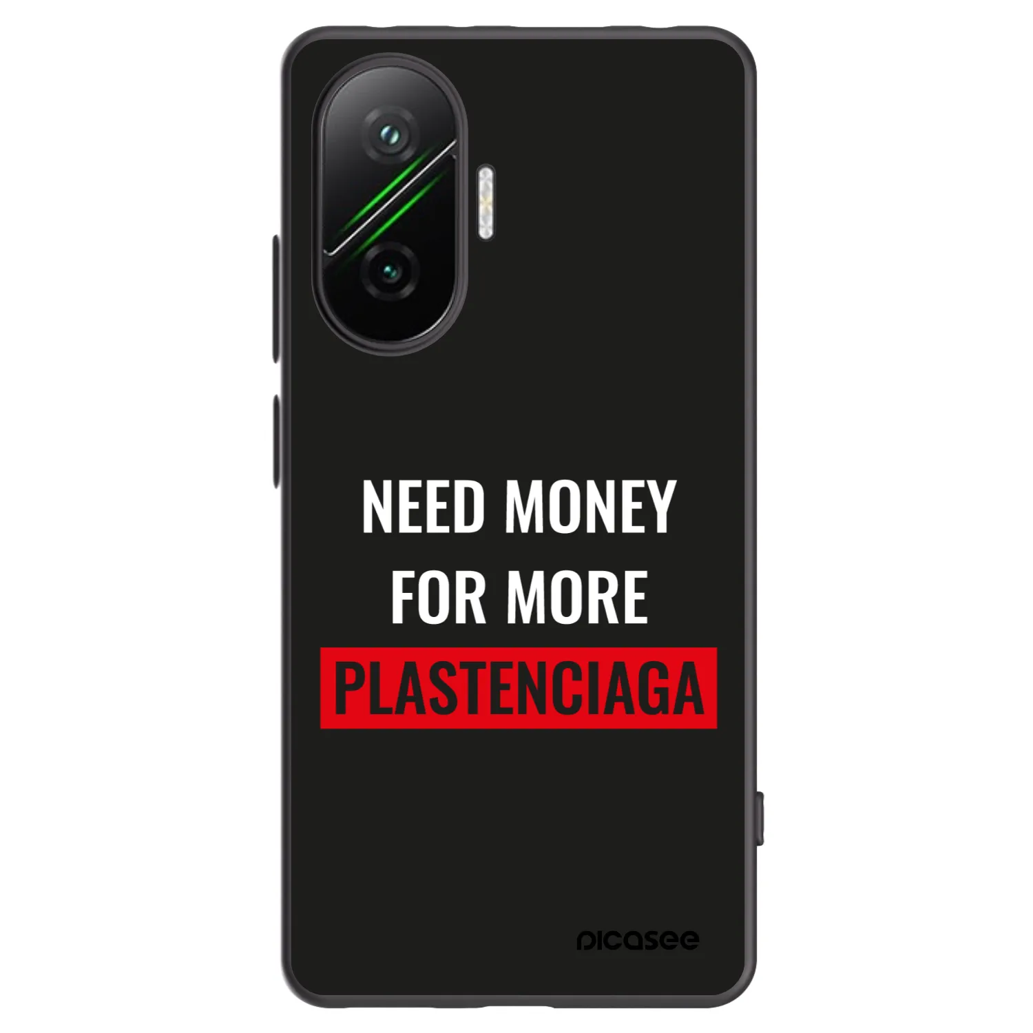 Silikónový čierny obal pre Xiaomi Poco F7 Pro 5G - More PLASTENCIAGA