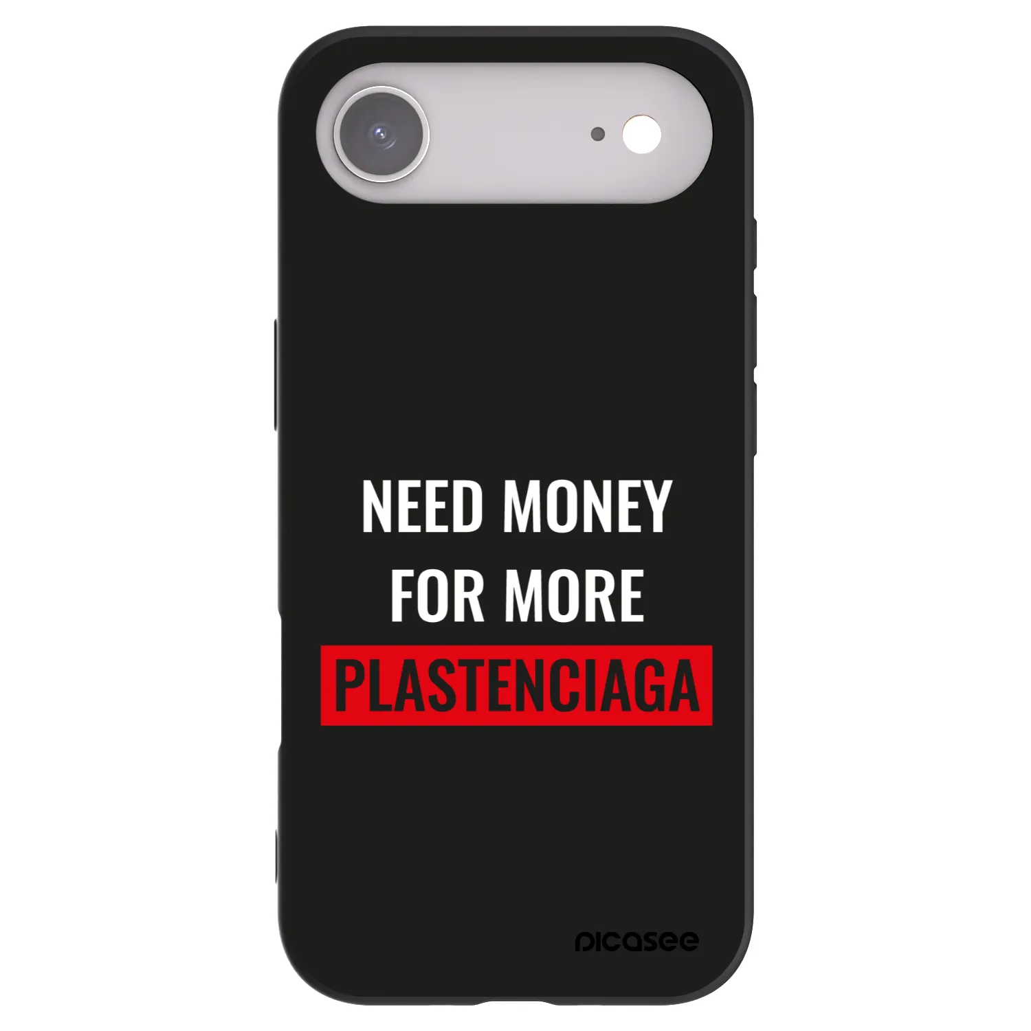Picasee silikónový čierny obal pre Apple iPhone Air - More PLASTENCIAGA